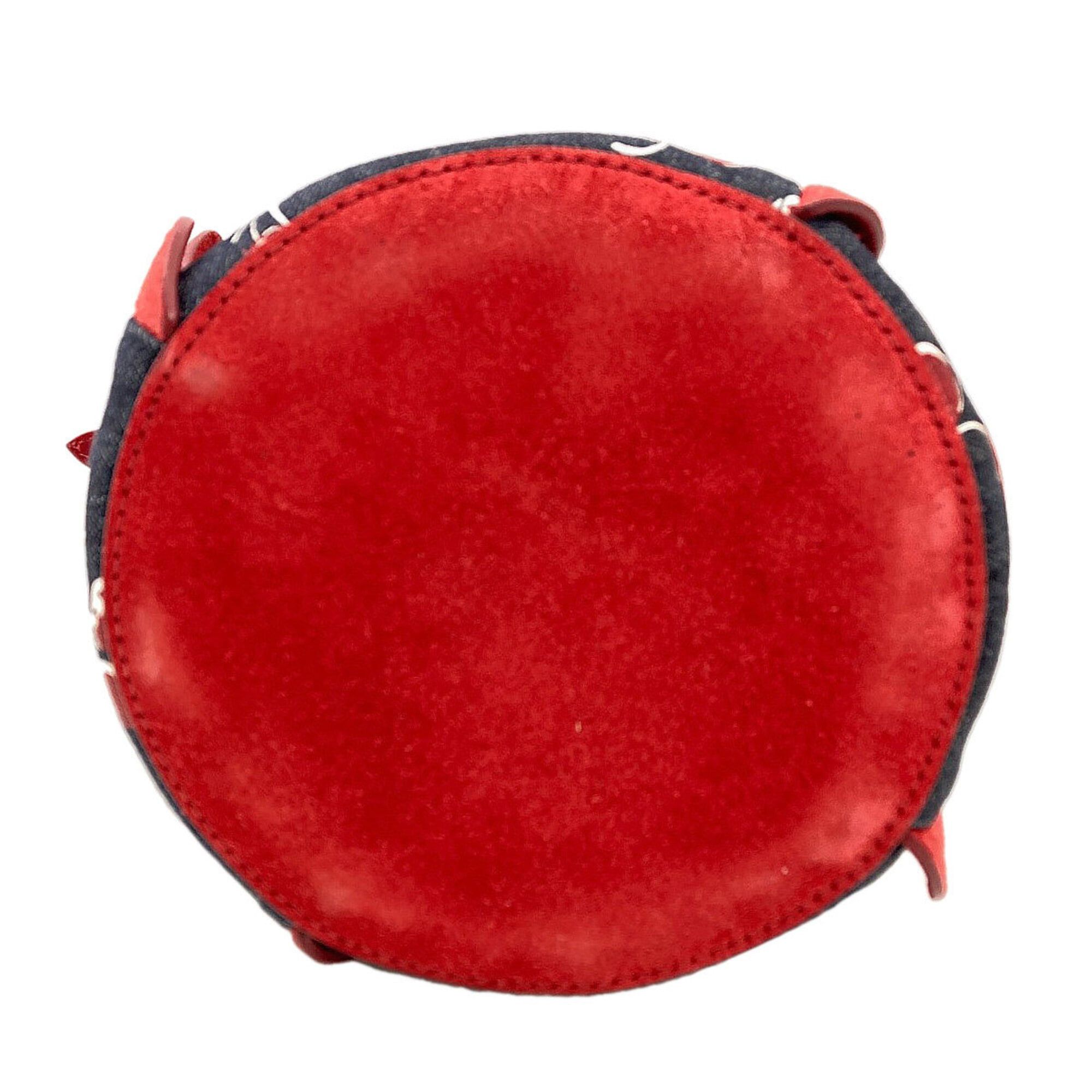 Miu Miu Miu Miu Miu Cherry Print 2-Way Shoulder Bag, Denim, Women's MIUMIU Size ONE SIZE - 4 Thumbnail