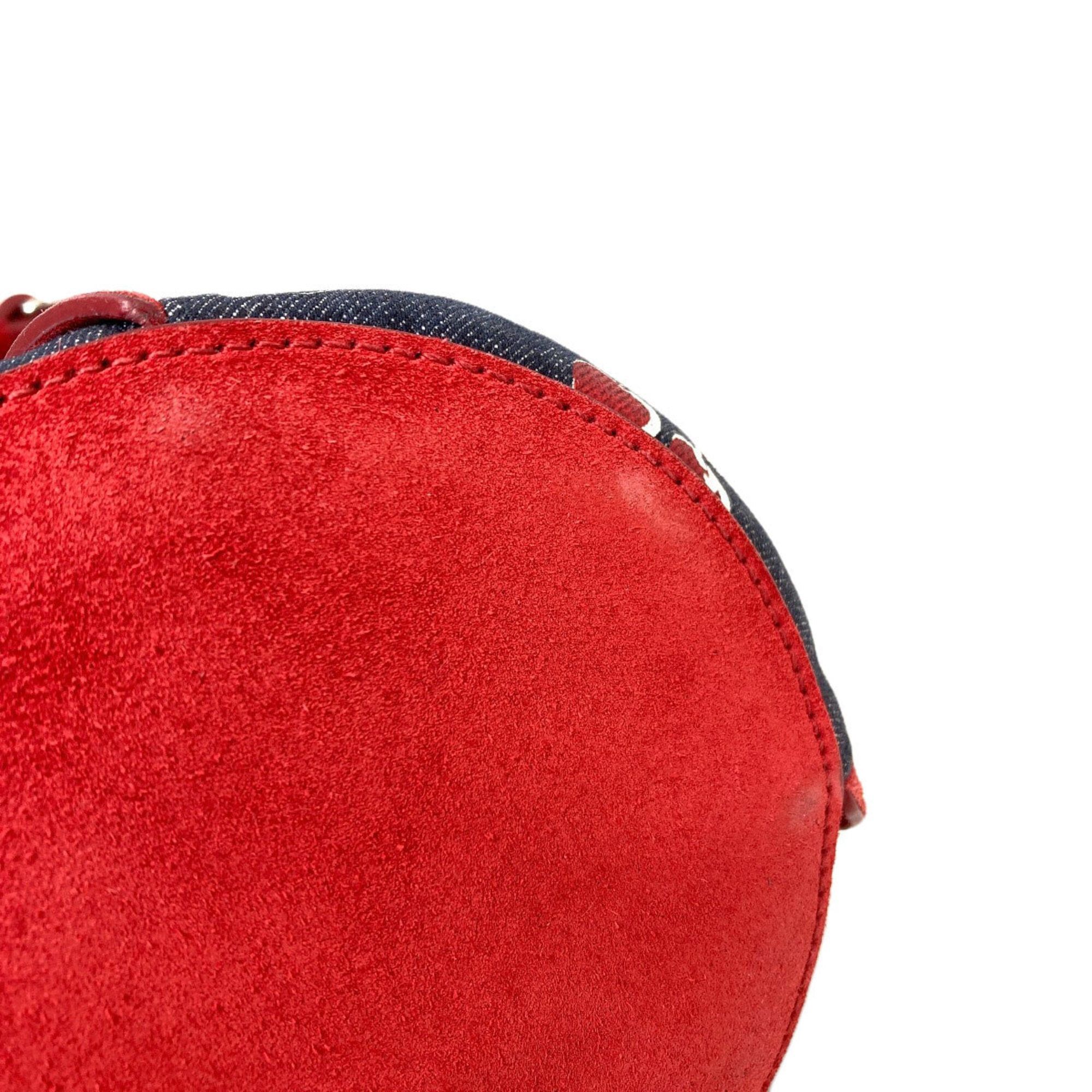 Miu Miu Miu Miu Miu Cherry Print 2-Way Shoulder Bag, Denim, Women's MIUMIU Size ONE SIZE - 14 Thumbnail