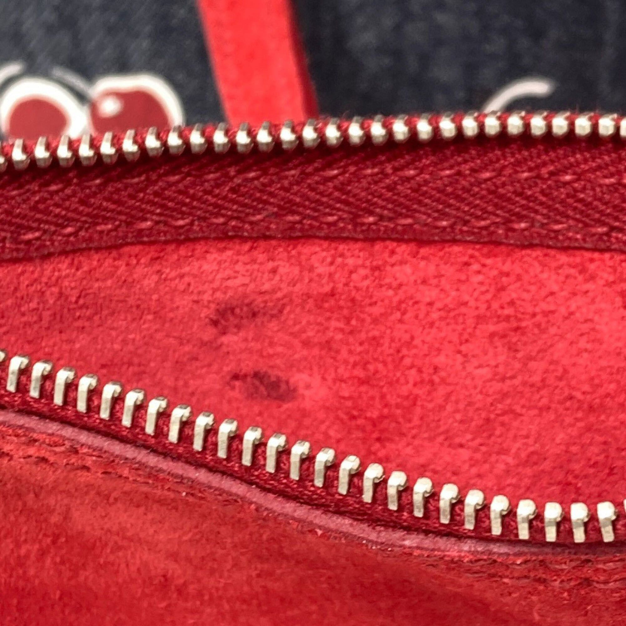 Miu Miu Miu Miu Miu Cherry Print 2-Way Shoulder Bag, Denim, Women's MIUMIU Size ONE SIZE - 8 Thumbnail