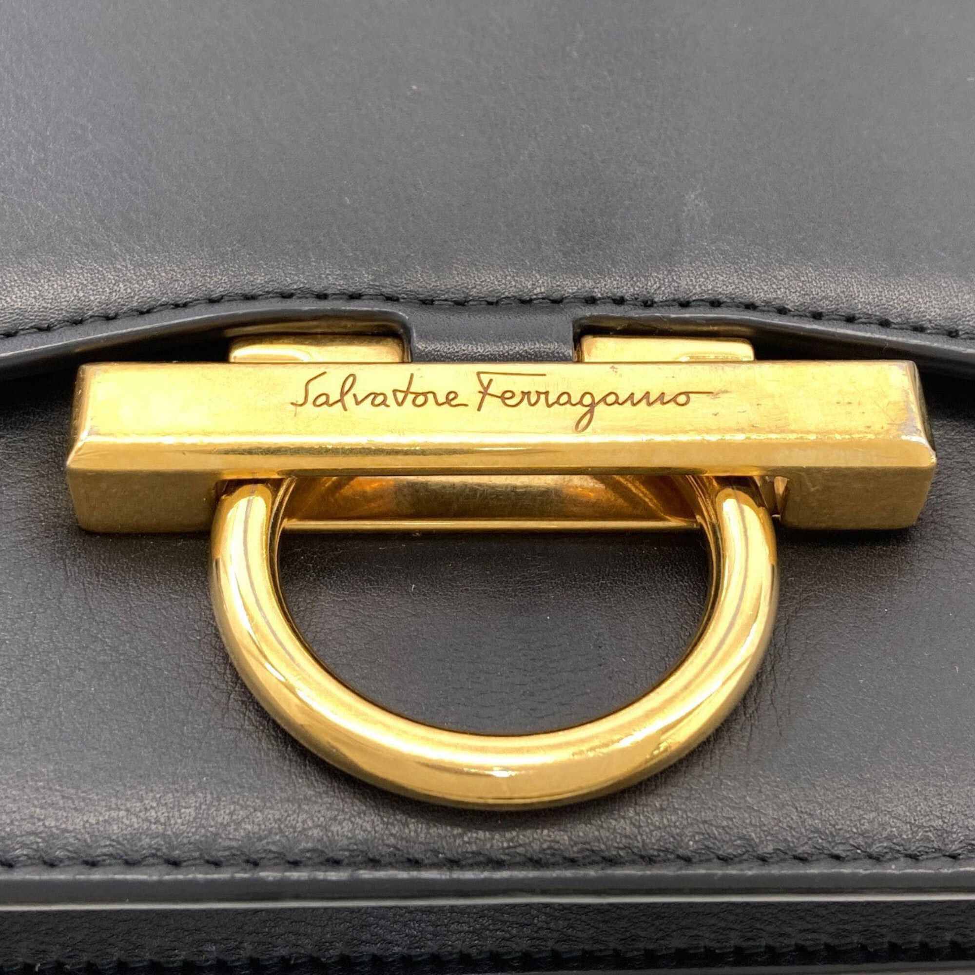 Salvatore Ferragamo Salvatore Ferragamo Gancini Hardware Long Shoulder Bag Leather Women's Size ONE SIZE - 14 Thumbnail