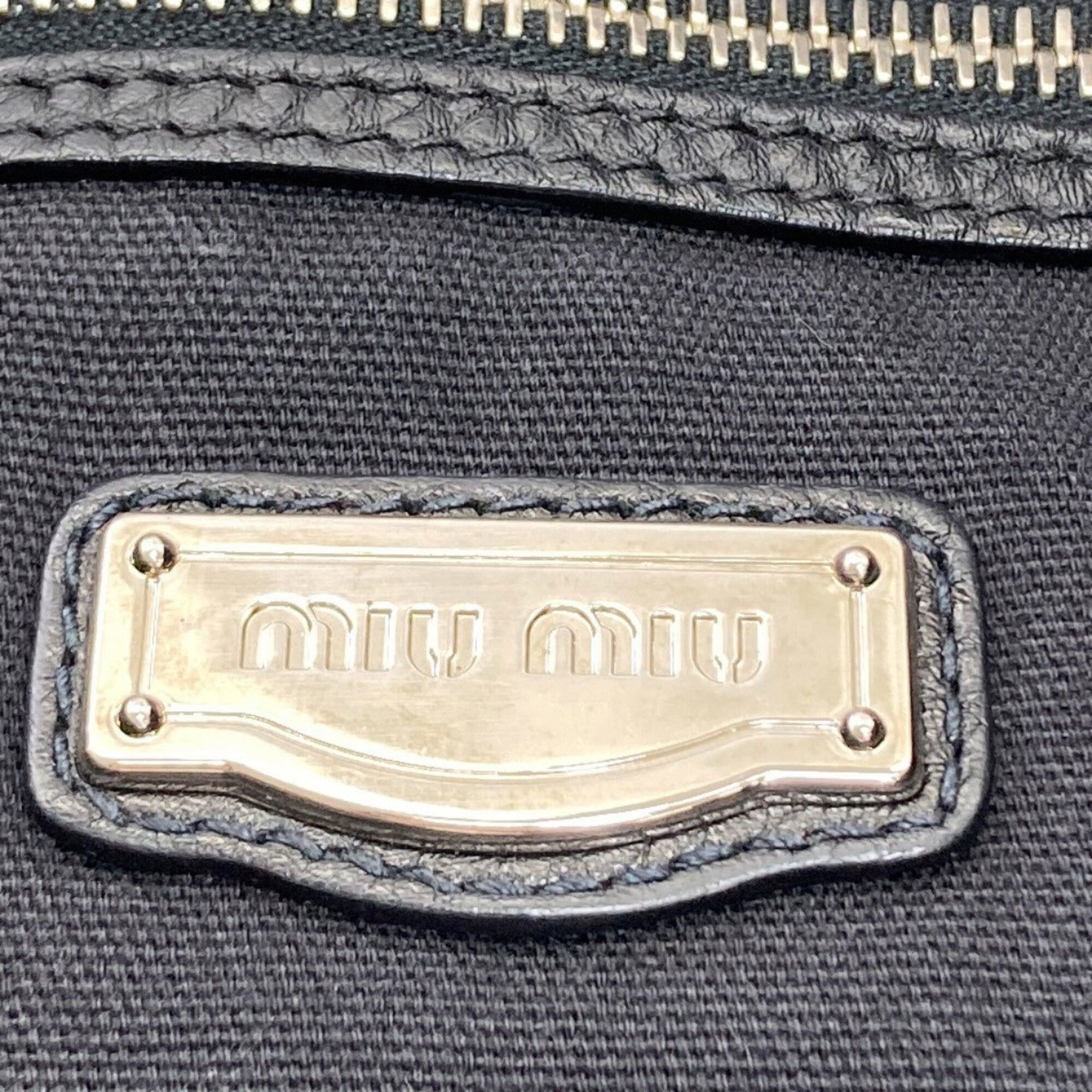 Miu Miu Miu Miu Miu Logo Tote Bag Leather Women's MIUMIU Size ONE SIZE - 6 Thumbnail