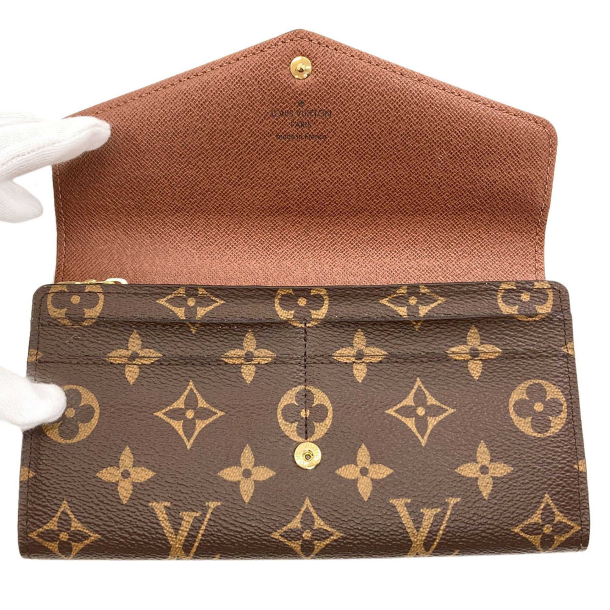 Louis Vuitton Louis Vuitton M60531 Portefeuille Sarah Long Wallet, Monogram Canvas, Women's LOUIS VUITTON Size ONE SIZE - 4 Thumbnail