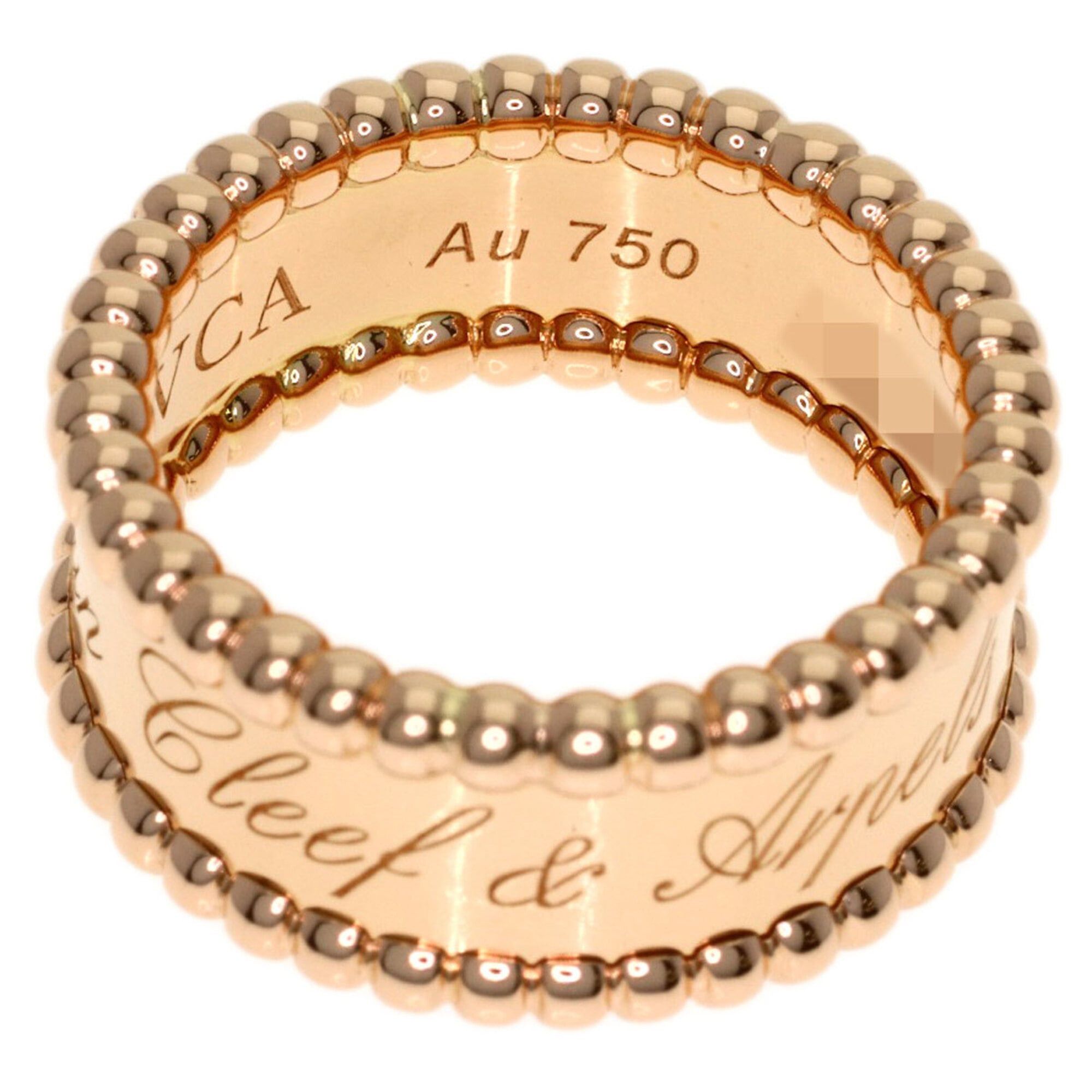 Van Cleef & Arpels Van Cleef & Arpels Perlee Signature Medium Ring, 18K Pink Gold, Women's. Size ONE SIZE - 4 Thumbnail