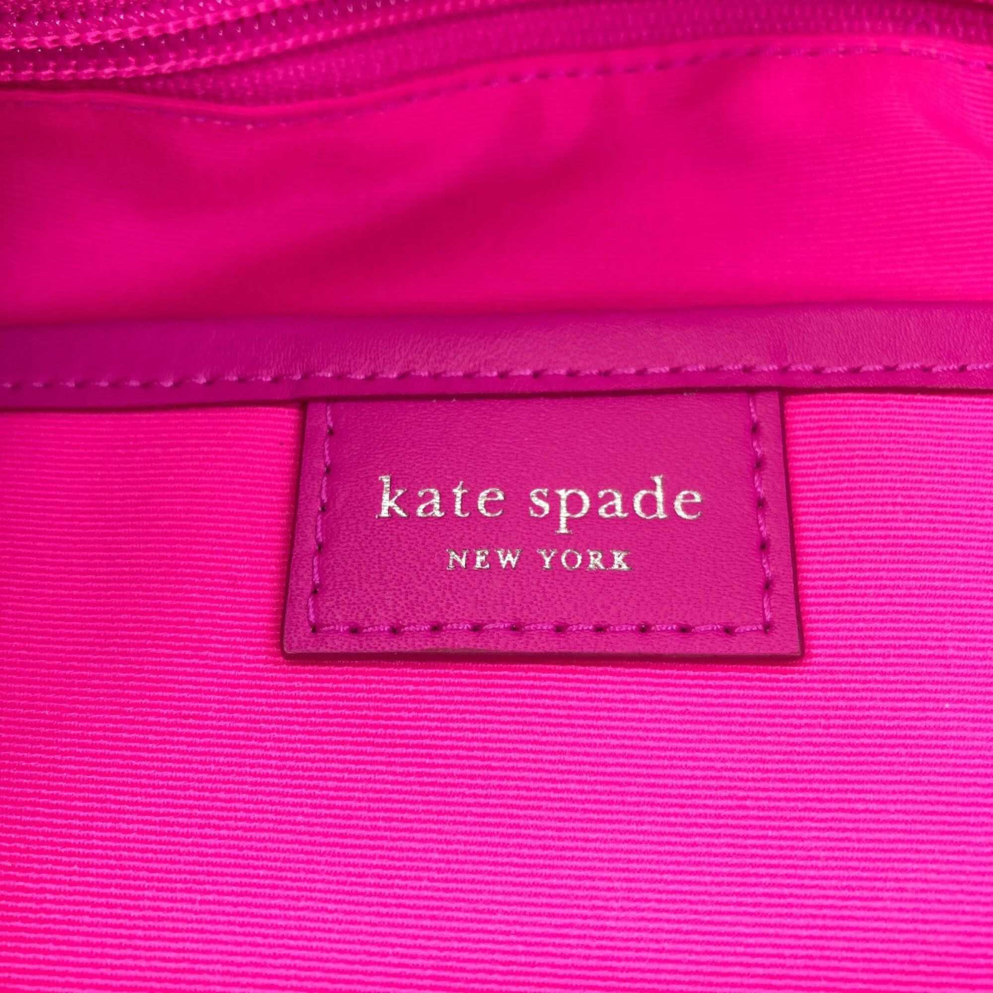 Kate Spade Kate Spade Noel Jacquard Large Tote Bag, Polyester/Leather, Women's Size ONE SIZE - 6 Thumbnail