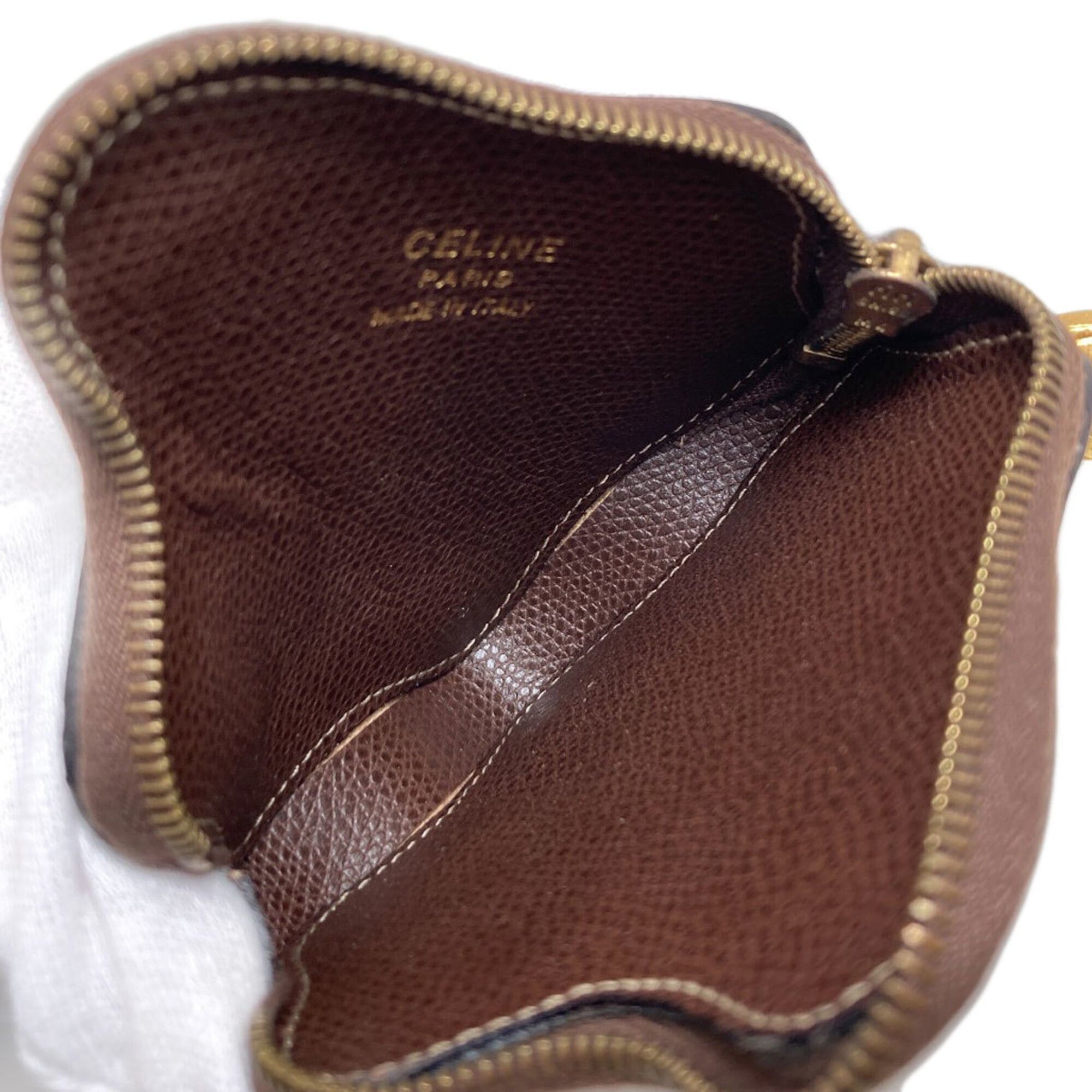 Celine Celine autumn leaves motif coin case, leather, women's. Size ONE SIZE - 4 Thumbnail
