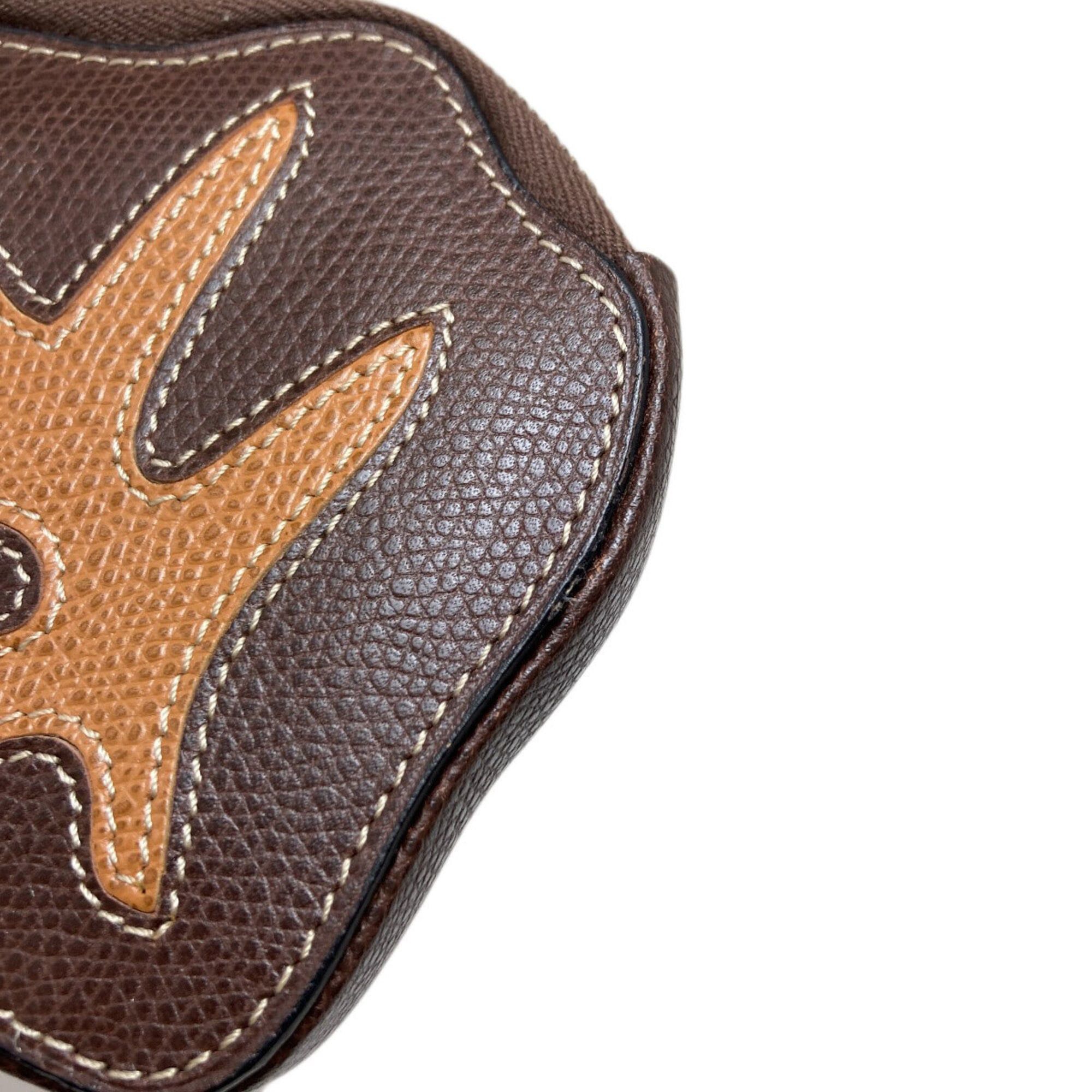 Celine Celine autumn leaves motif coin case, leather, women's. Size ONE SIZE - 7 Thumbnail