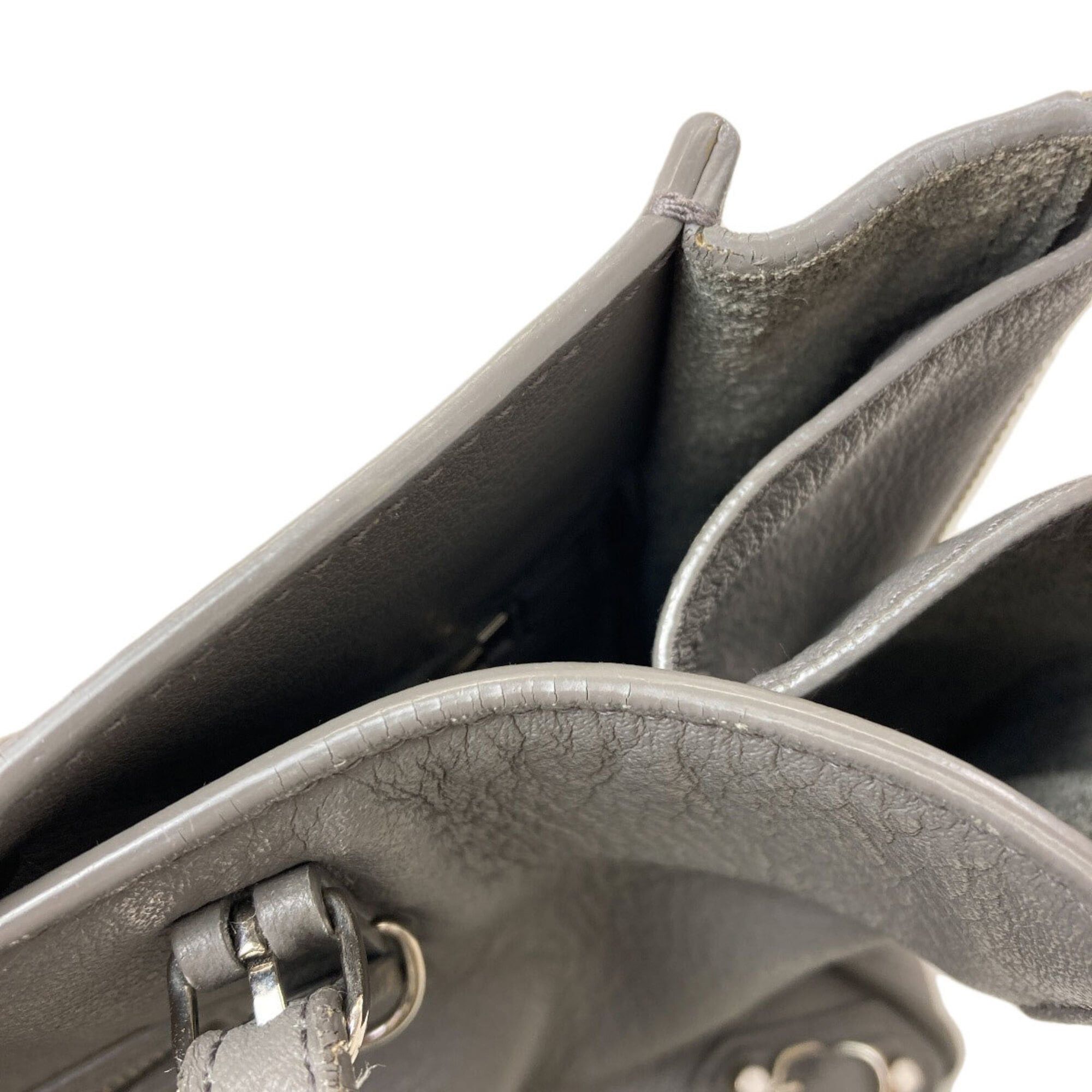Balenciaga Balenciaga 370926 Paper 2-Way Handbag Leather Women's BALENCIAGA Size ONE SIZE - 12 Thumbnail