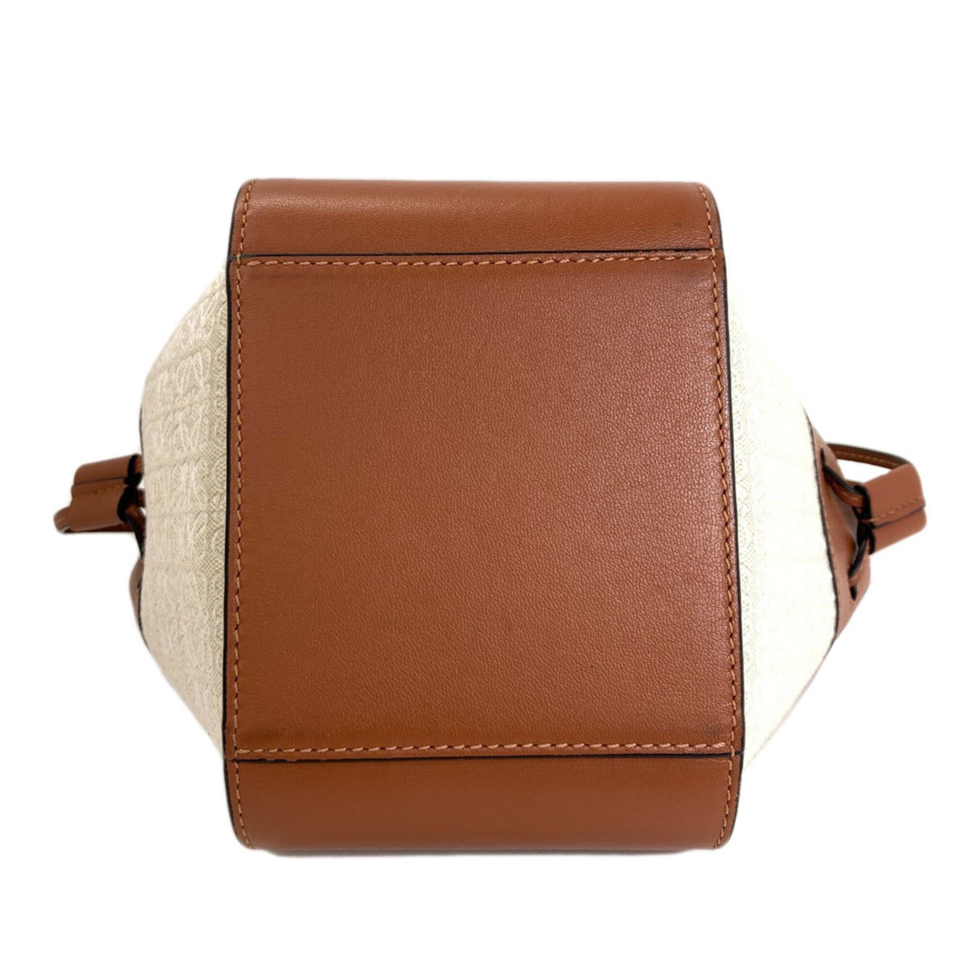 Loewe Loewe Hammock 2-Way Handbag, Canvas/Calfskin, Women's LOEWE Size ONE SIZE - 4 Thumbnail