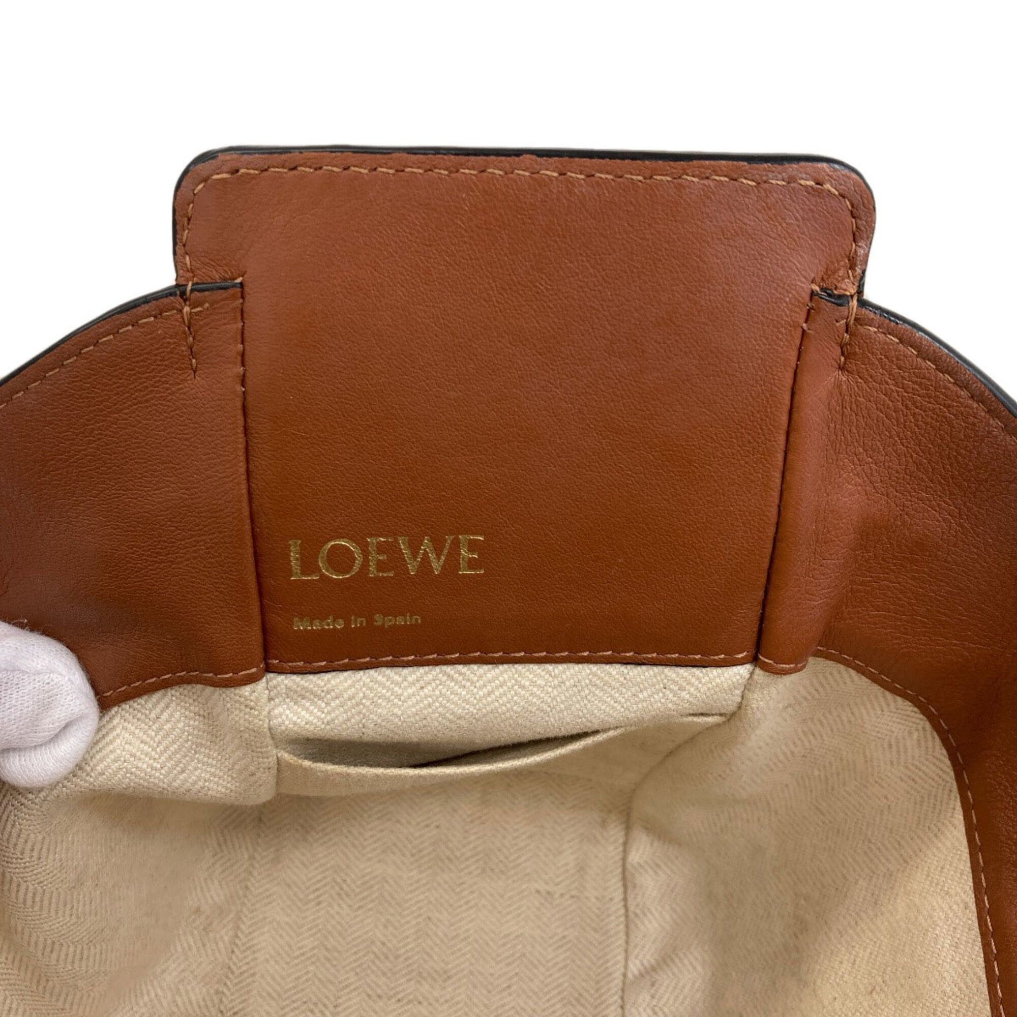 Loewe Loewe Hammock 2-Way Handbag, Canvas/Calfskin, Women's LOEWE Size ONE SIZE - 9 Thumbnail