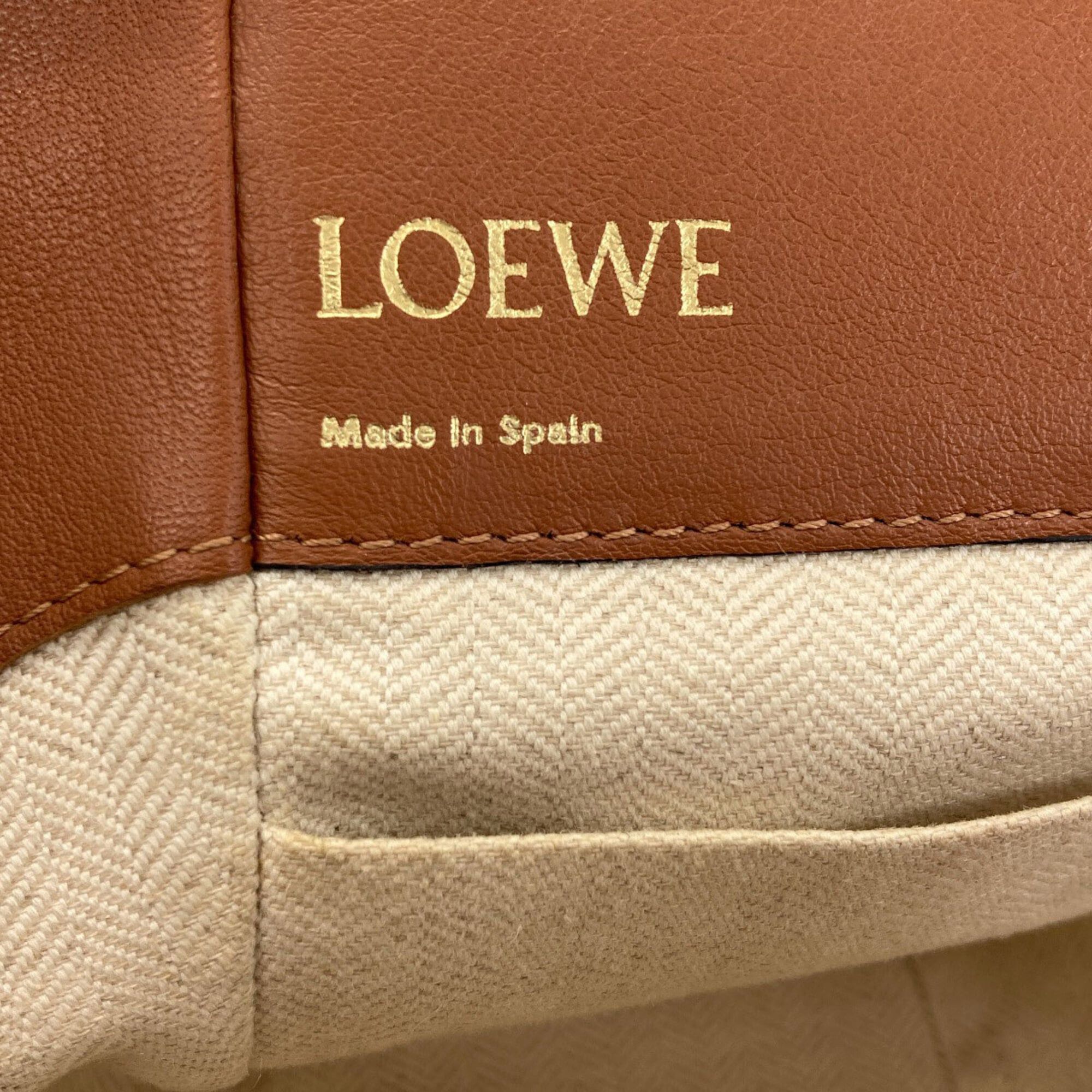 Loewe Loewe Hammock 2-Way Handbag, Canvas/Calfskin, Women's LOEWE Size ONE SIZE - 13 Thumbnail