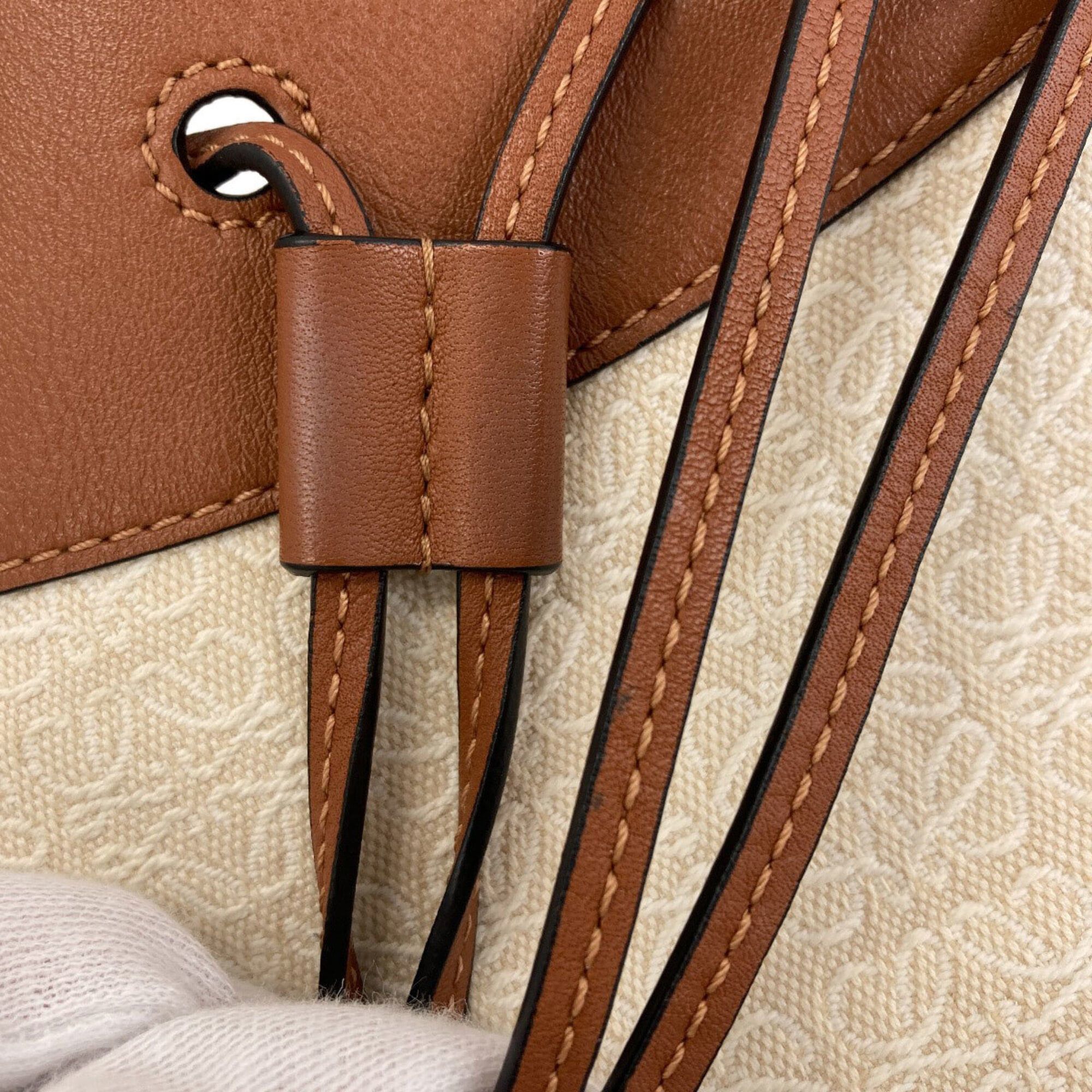 Loewe Loewe Hammock 2-Way Handbag, Canvas/Calfskin, Women's LOEWE Size ONE SIZE - 20 Thumbnail