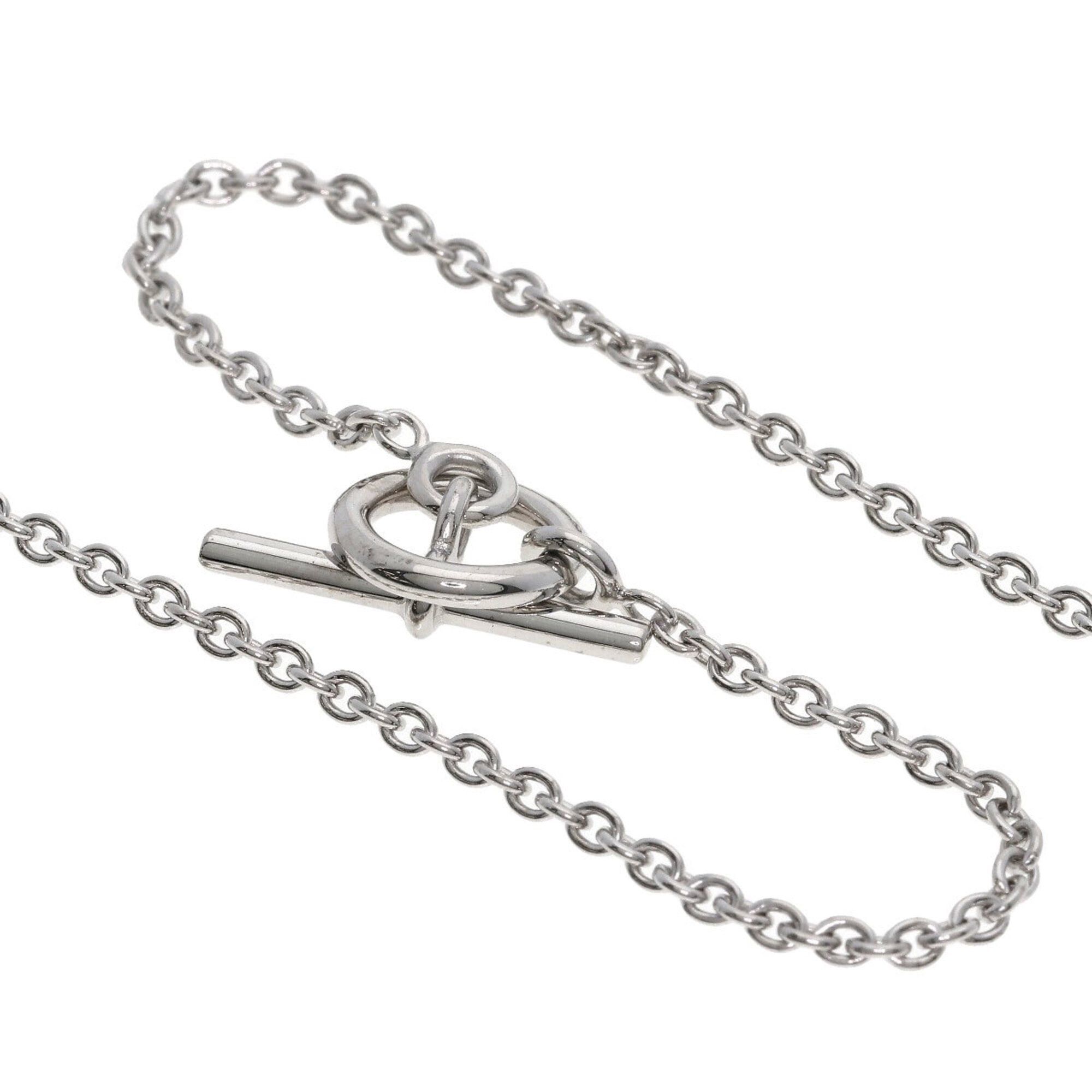 Hermes Hermes Sellier Diamond Necklace 18K White Gold Women's HERMES Size ONE SIZE - 3 Thumbnail