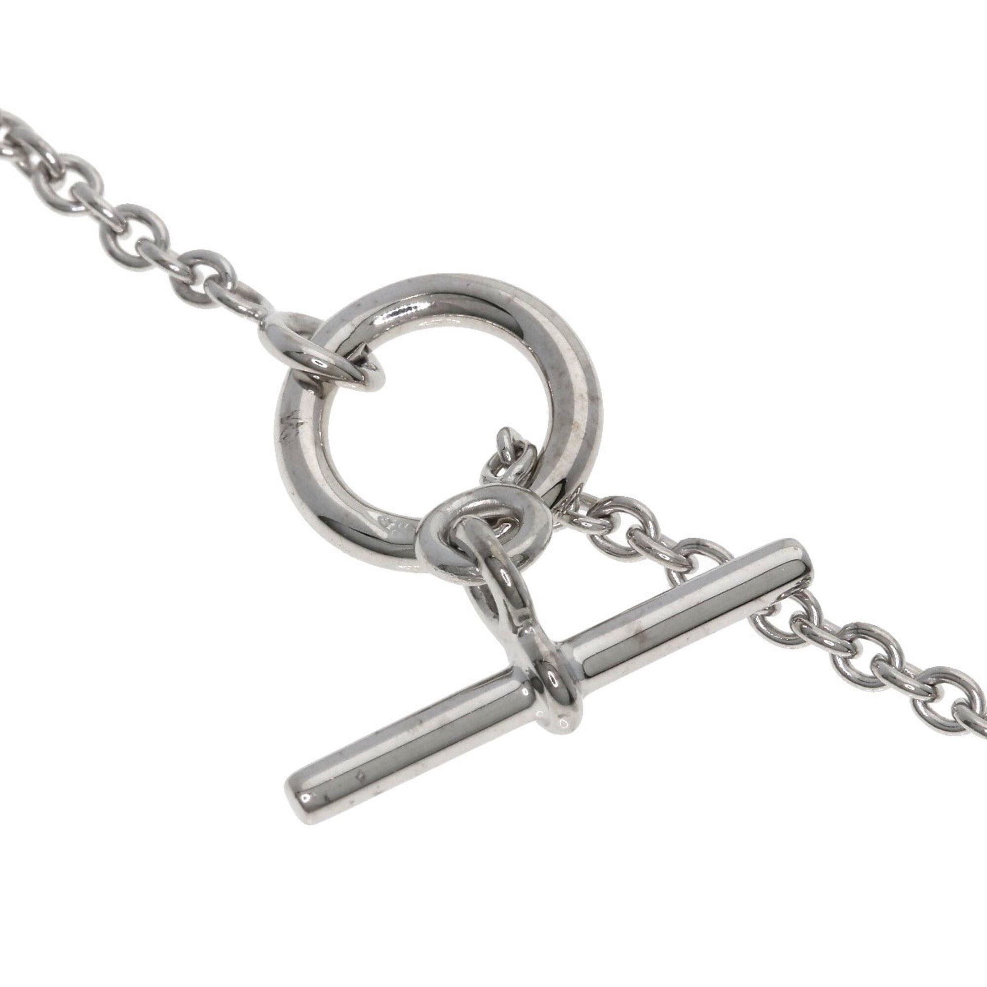 Hermes Hermes Sellier Diamond Necklace 18K White Gold Women's HERMES Size ONE SIZE - 4 Thumbnail