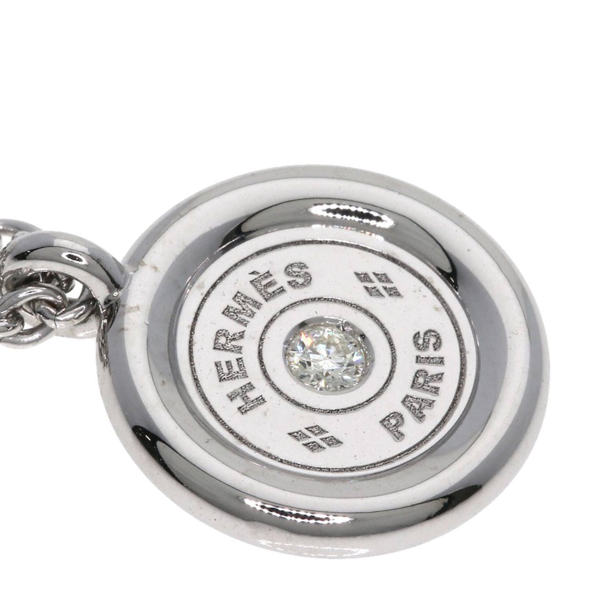 Hermes Hermes Sellier Diamond Necklace 18K White Gold Women's HERMES Size ONE SIZE - 7 Thumbnail