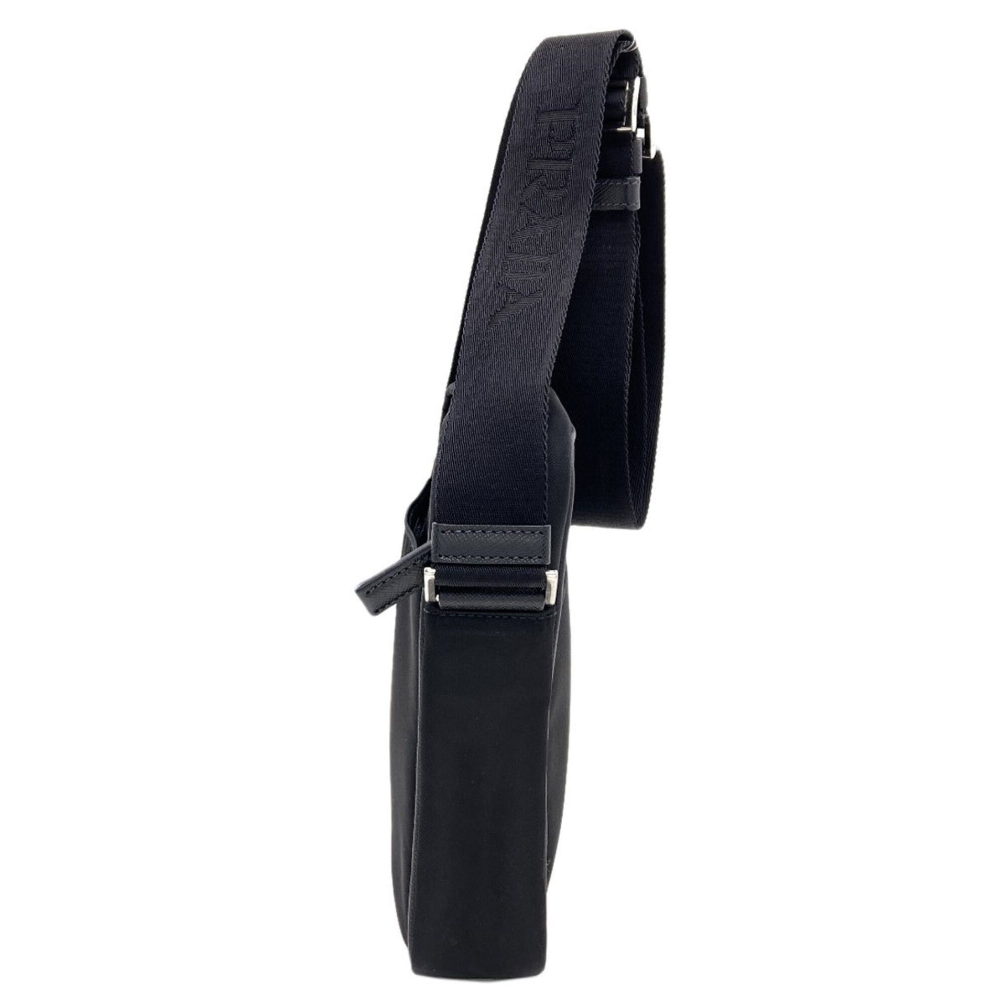 Prada Prada Logo Shoulder Bag, Nylon, Women's PRADA Size ONE SIZE - 3 Thumbnail