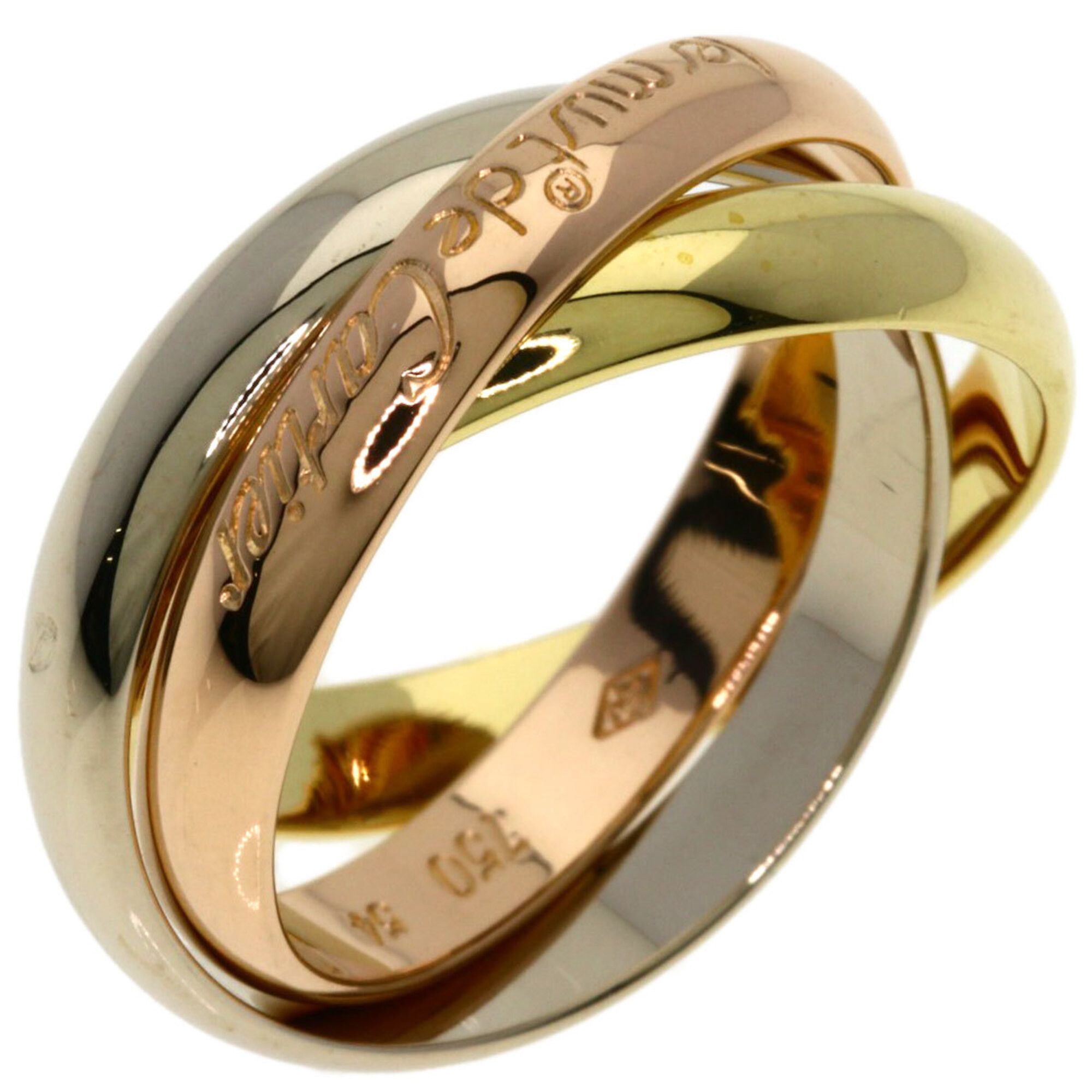 Cartier Cartier Trinity #54 Ring - 18K Yellow Gold/18K White Pink Gold Women's CARTIER Size ONE SIZE - 2 Thumbnail