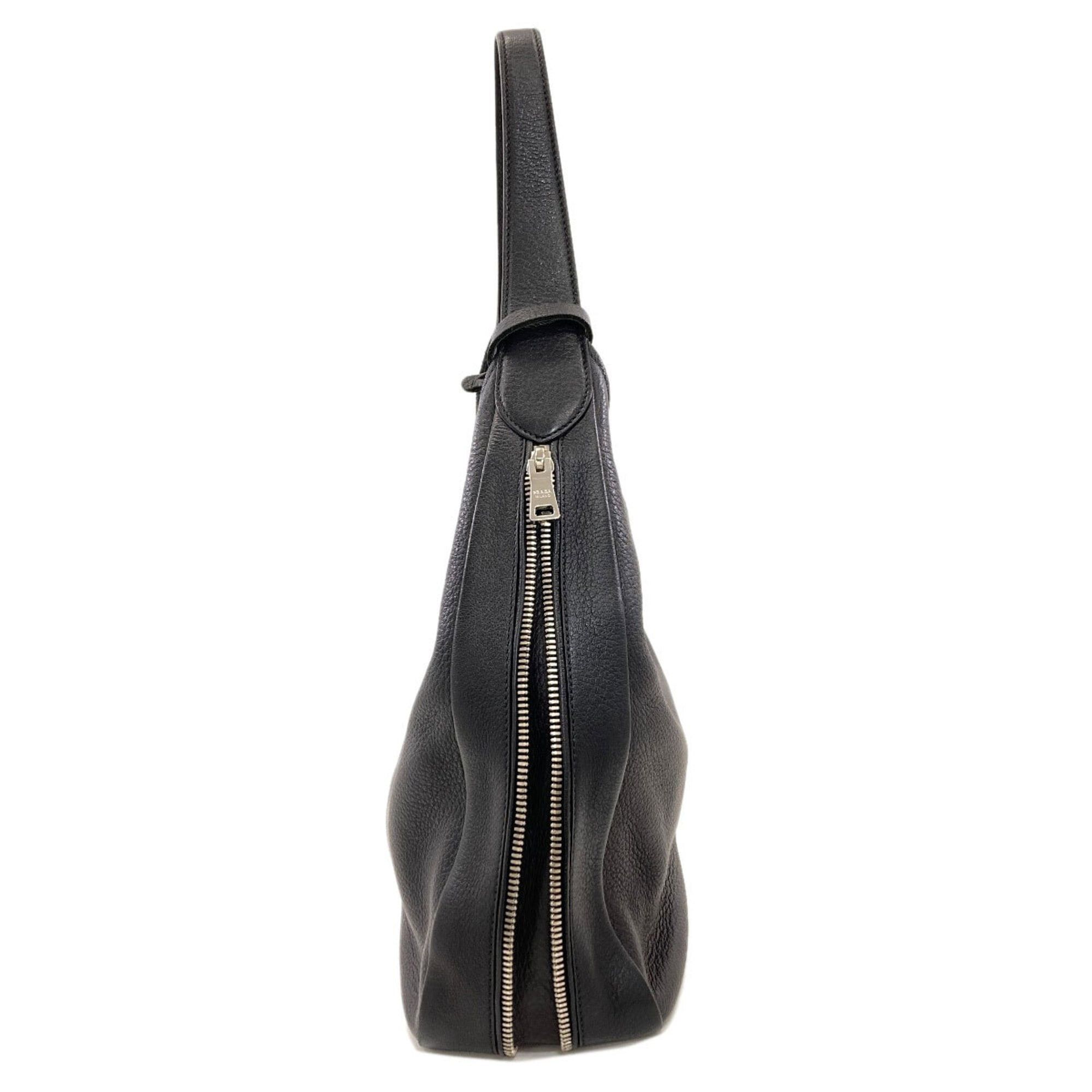 Prada Prada Hobo One-Shoulder Shoulder Bag, Calfskin, Women's PRADA Size ONE SIZE - 3 Thumbnail