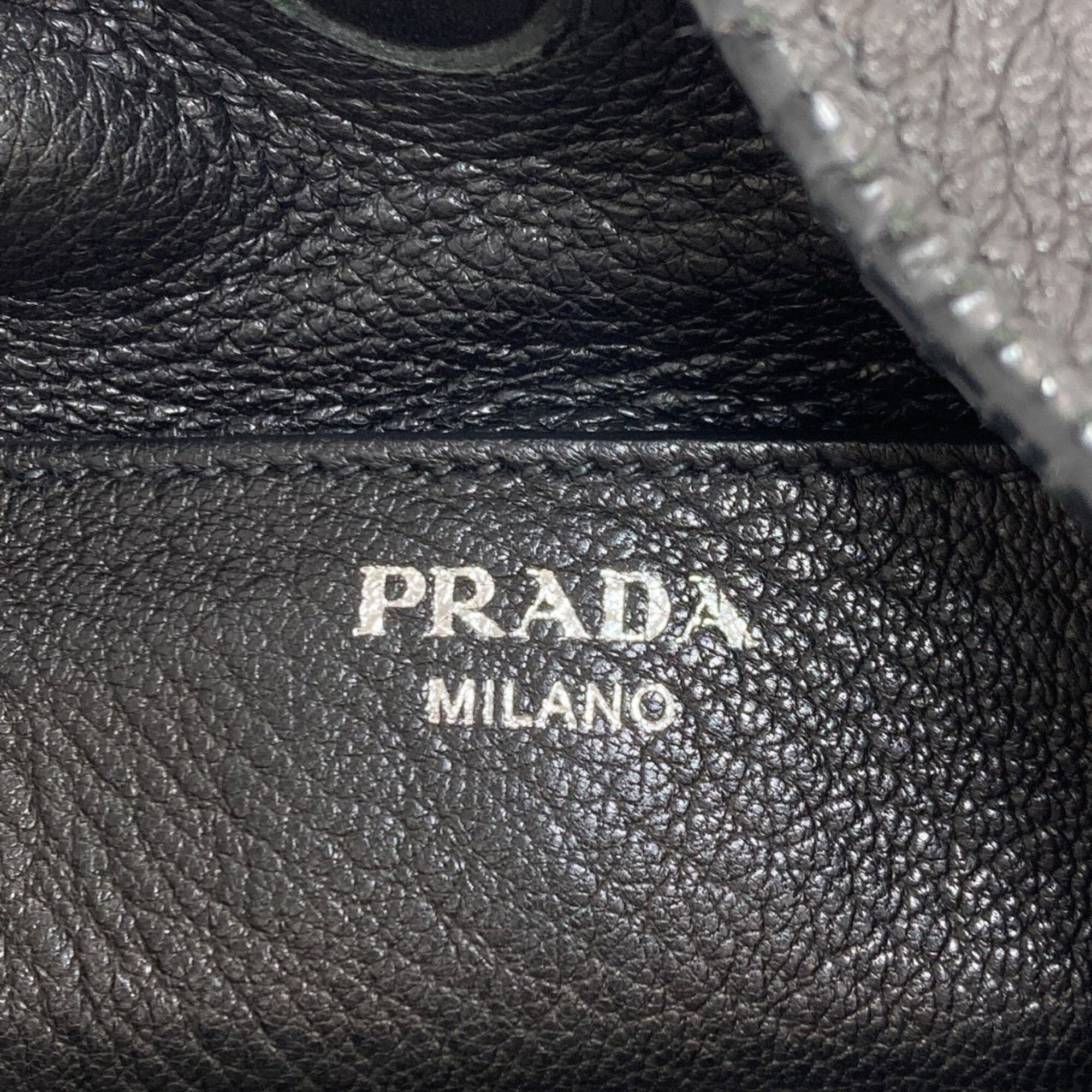 Prada Prada Hobo One-Shoulder Shoulder Bag, Calfskin, Women's PRADA Size ONE SIZE - 6 Thumbnail