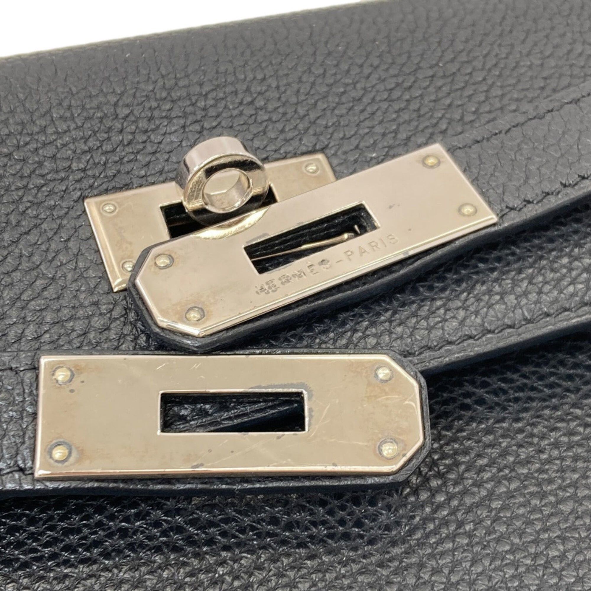 Hermes Hermes Kelly 28, inner stitching, silver hardware, handbag, Taurillon leather, women's. Size ONE SIZE - 20 Thumbnail
