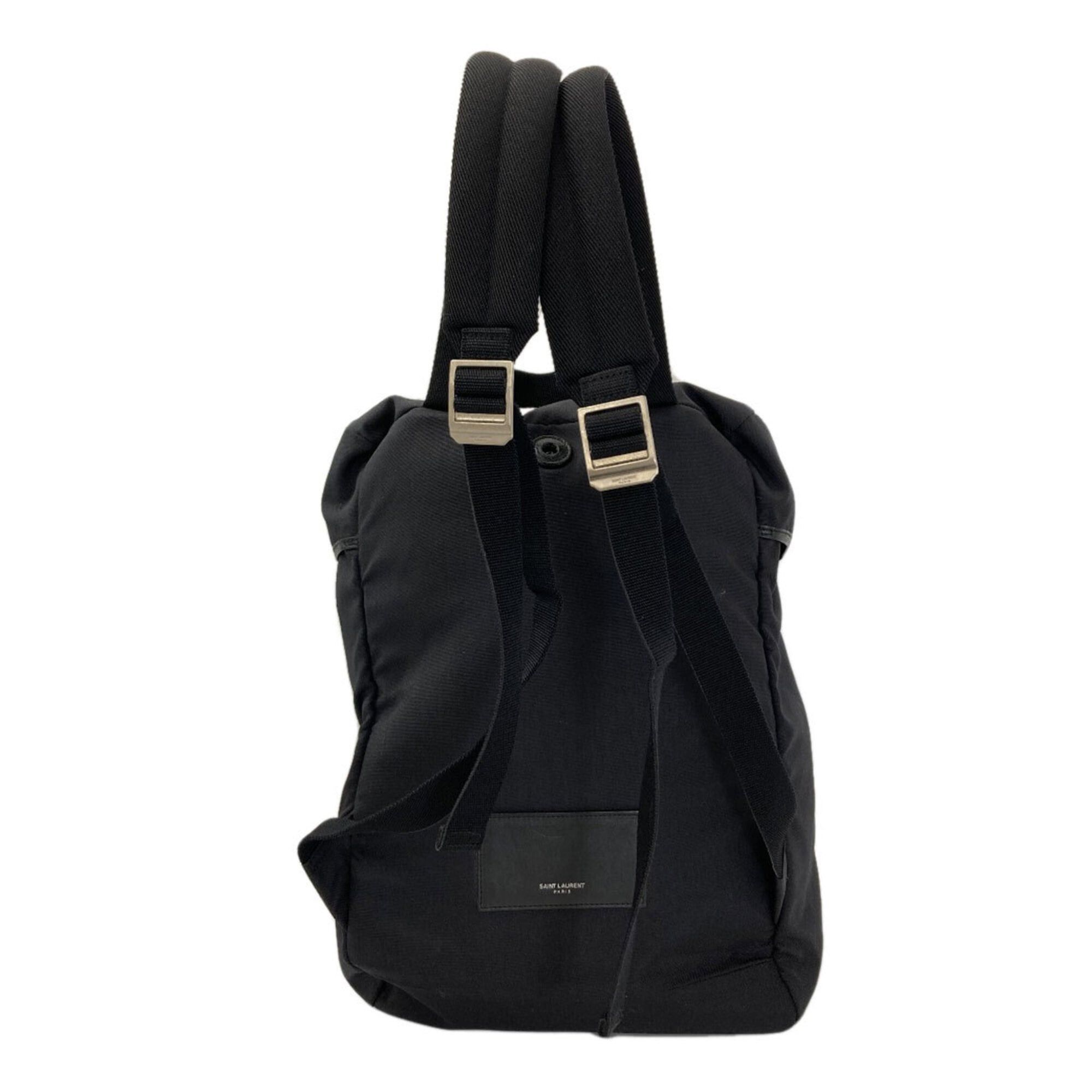 Saint Laurent Paris Saint Laurent Logo Backpack/Daypack, Canvas, Women's Size ONE SIZE - 2 Thumbnail