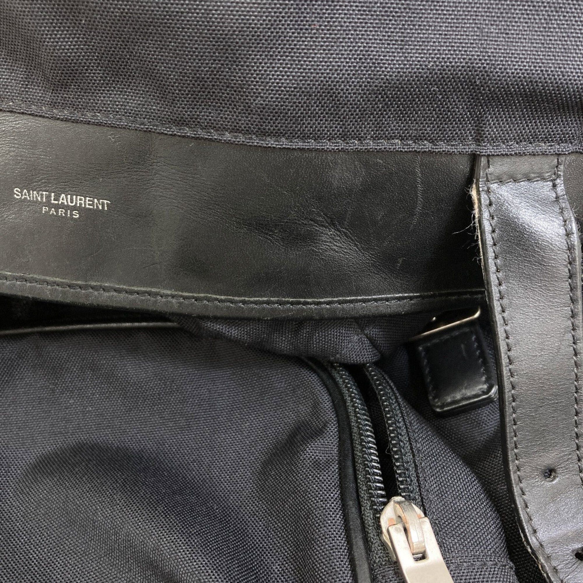 Saint Laurent Paris Saint Laurent Logo Backpack/Daypack, Canvas, Women's Size ONE SIZE - 12 Thumbnail