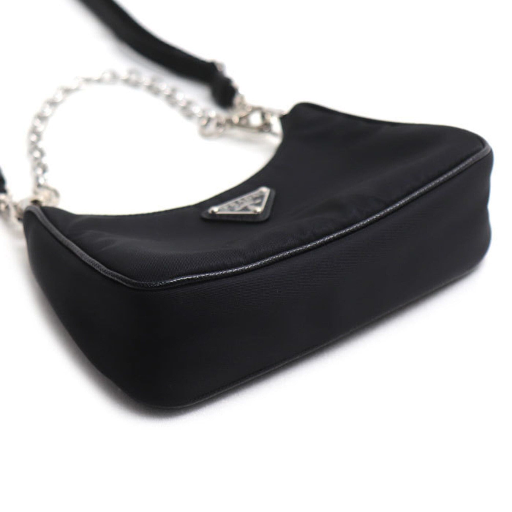 Prada PRADA Micro Bag Tessuto 2-Way Shoulder Black 1TT122 Women's Size ONE SIZE - 3 Thumbnail