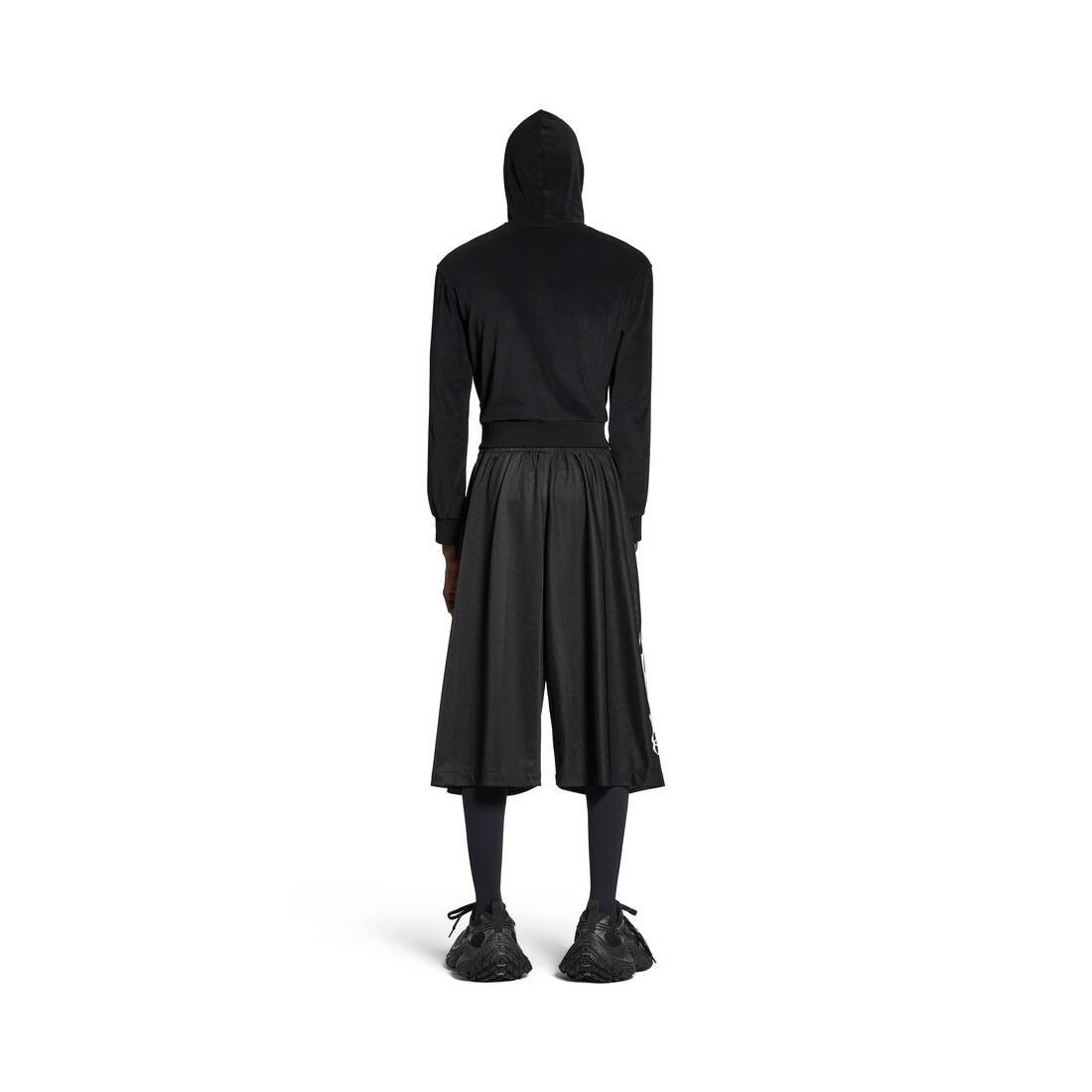Balenciaga Burning Unity Baggy Shorts in black striped mesh Size US 28 / EU 44 - 4 Thumbnail
