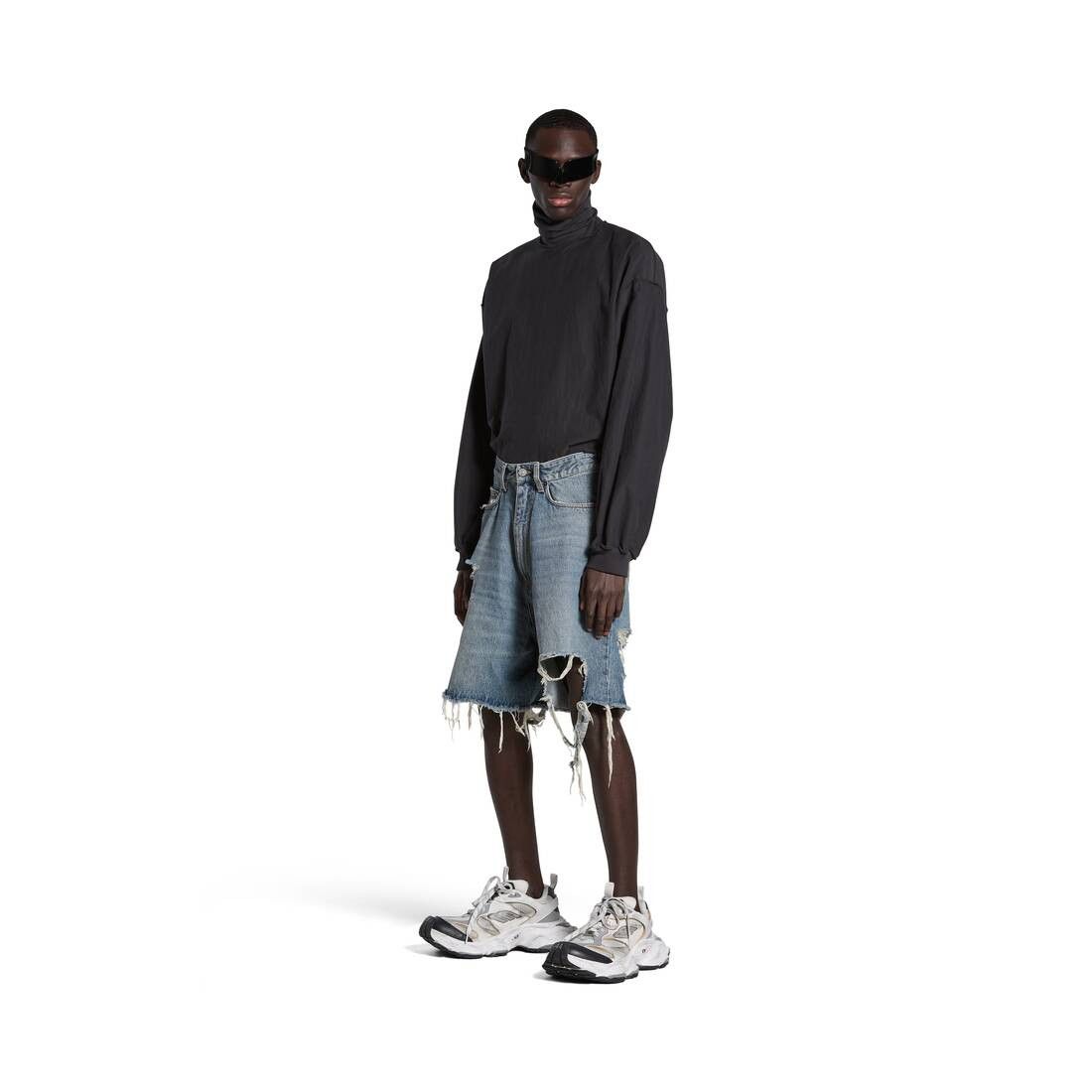 Balenciaga Skater Shorts in blue light denim Size US 30 / EU 46 - 3 Thumbnail