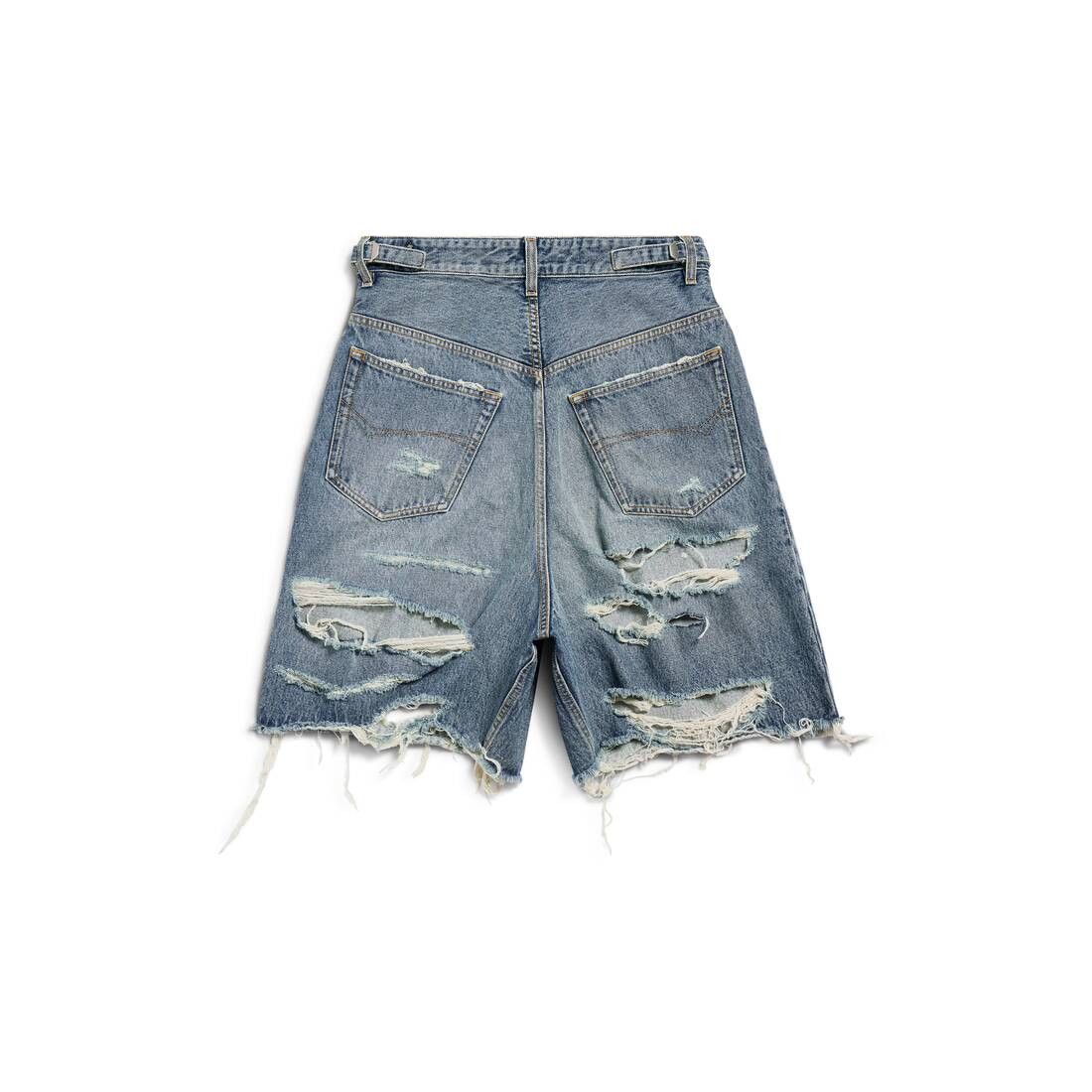 Balenciaga Skater Shorts in blue light denim Size US 36 / EU 52 - 2 Thumbnail
