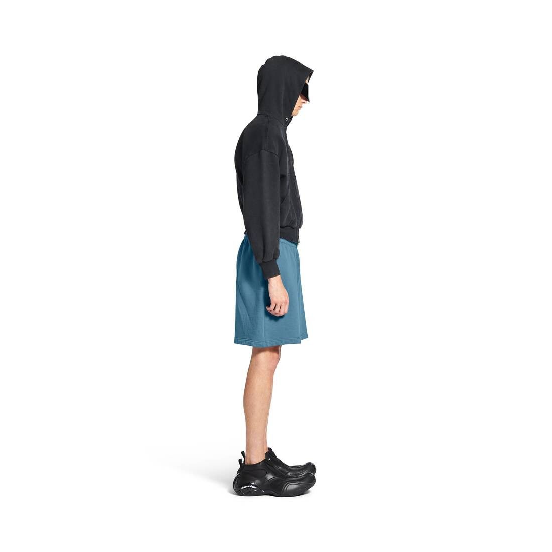 Balenciaga Balenciaga Back Reflective Shorts in grey blue dry fleece Size US 30 / EU 46 - 4 Thumbnail