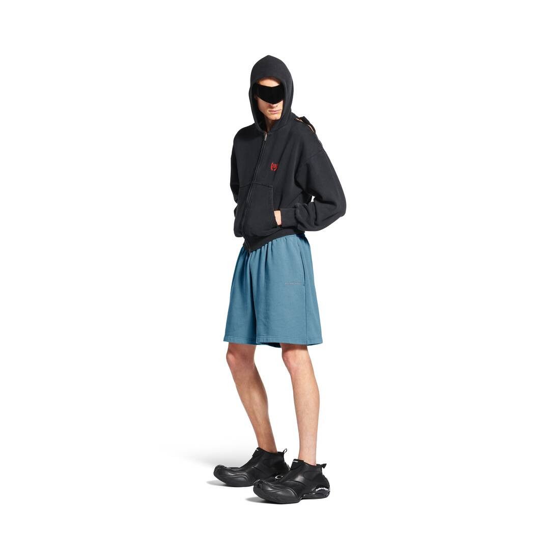 Balenciaga Balenciaga Back Reflective Shorts in grey blue dry fleece Size US 36 / EU 52 - 3 Thumbnail