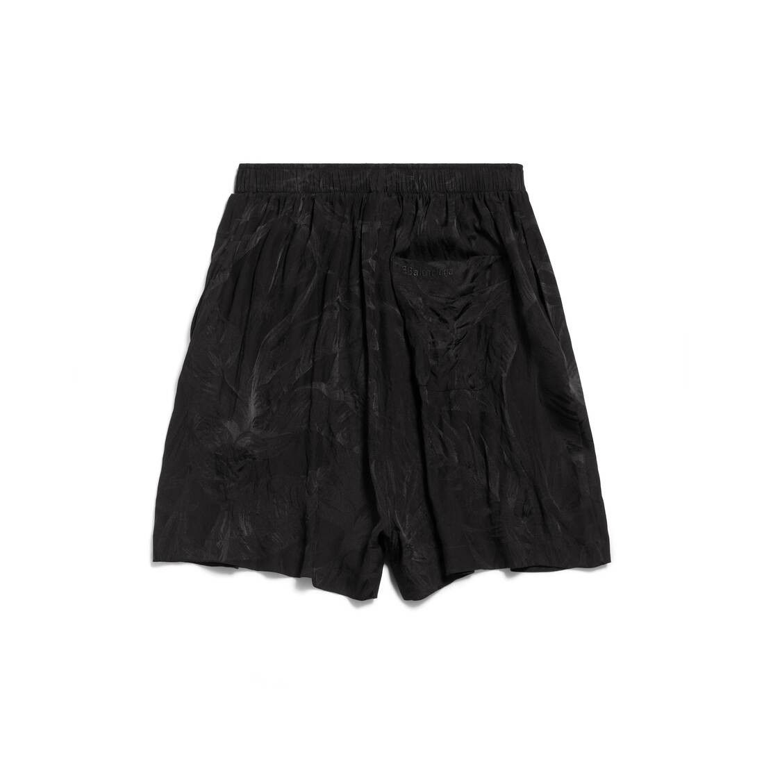Balenciaga Tropical Flowers Pyjama Shorts in black silk jacquard Size US 28 / EU 44 - 2 Thumbnail