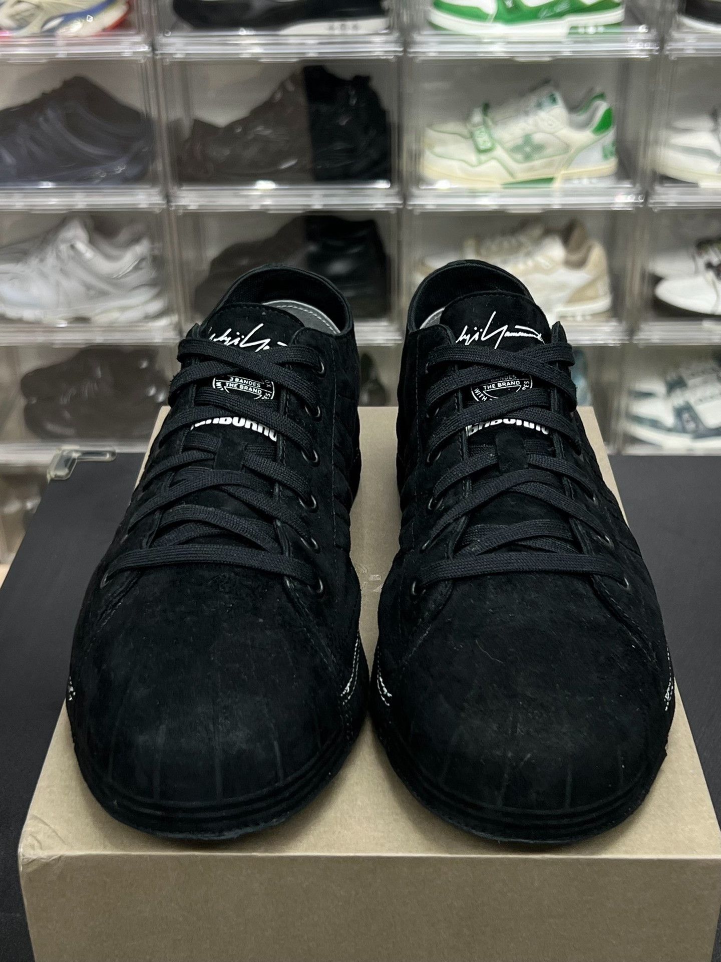 Y-3 Y-3 Suede Black Lowtop Sneakers 9.5 Men Size US 9.5 / EU 42-43 - 2 Thumbnail
