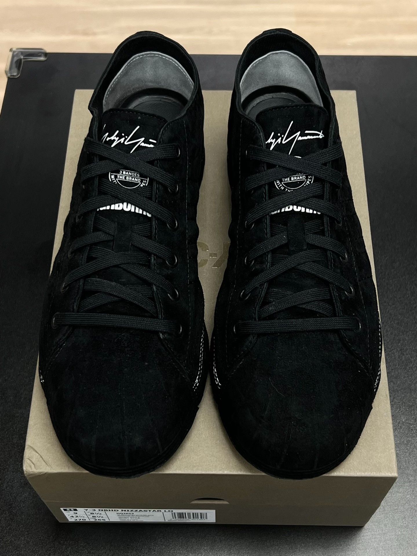 Y-3 Y-3 Suede Black Lowtop Sneakers 9.5 Men Size US 9.5 / EU 42-43 - 3 Thumbnail