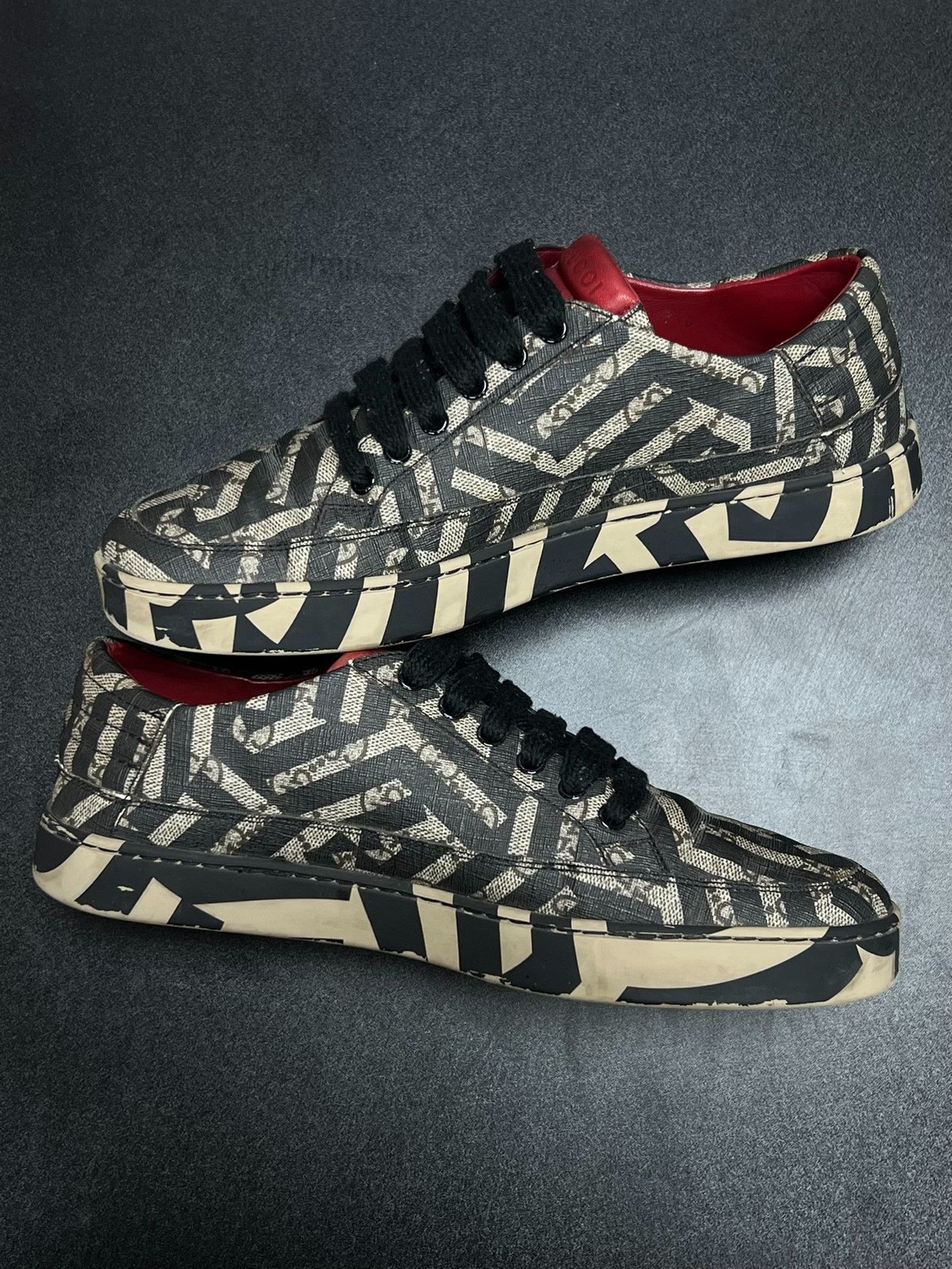 Gucci Gucci Striped Brown Lowtop Sneakers 8.5 Men Size US 8.5 / EU 41-42 - 6 Thumbnail