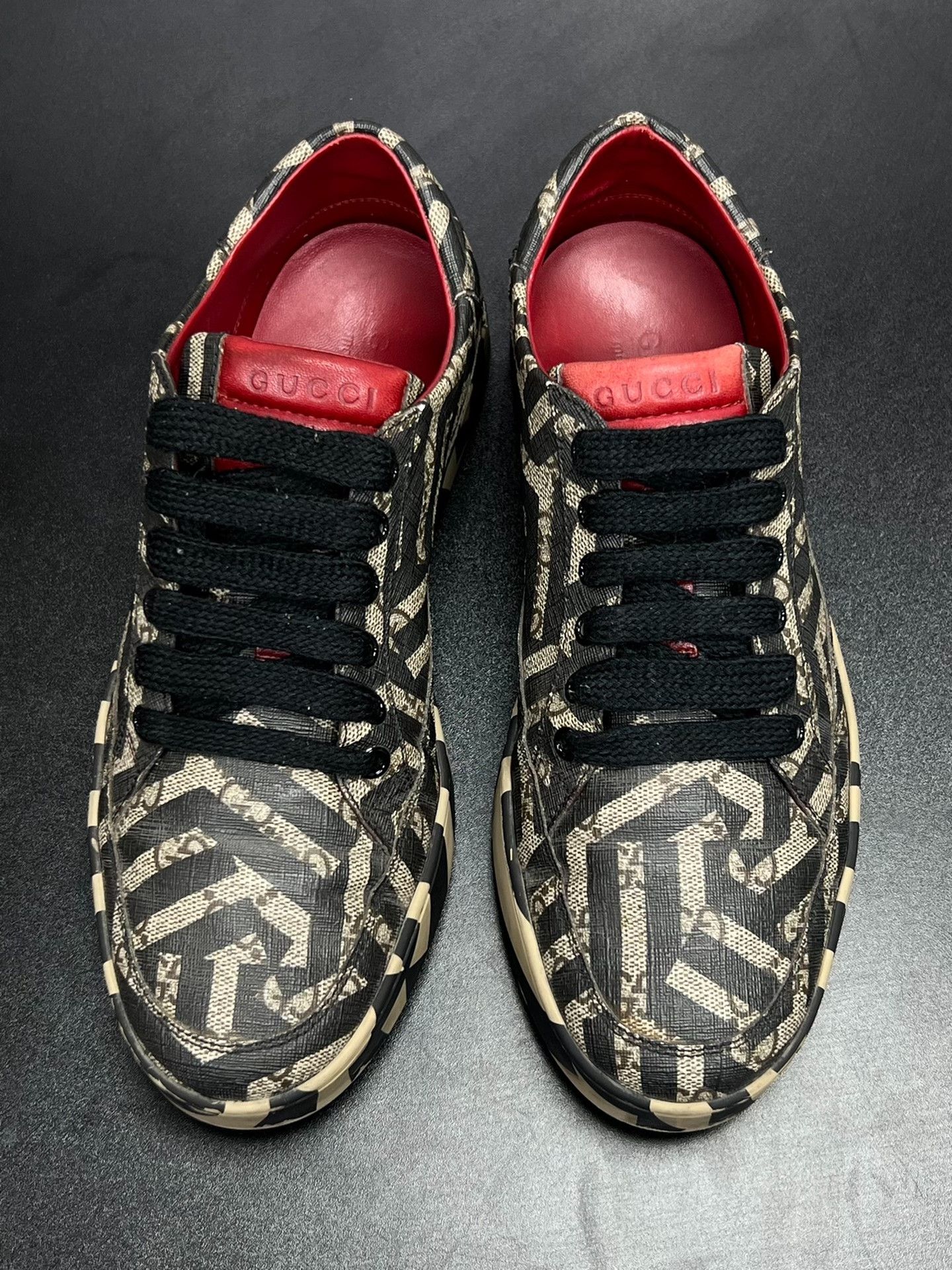 Gucci Gucci Striped Brown Lowtop Sneakers 8.5 Men Size US 8.5 / EU 41-42 - 3 Thumbnail