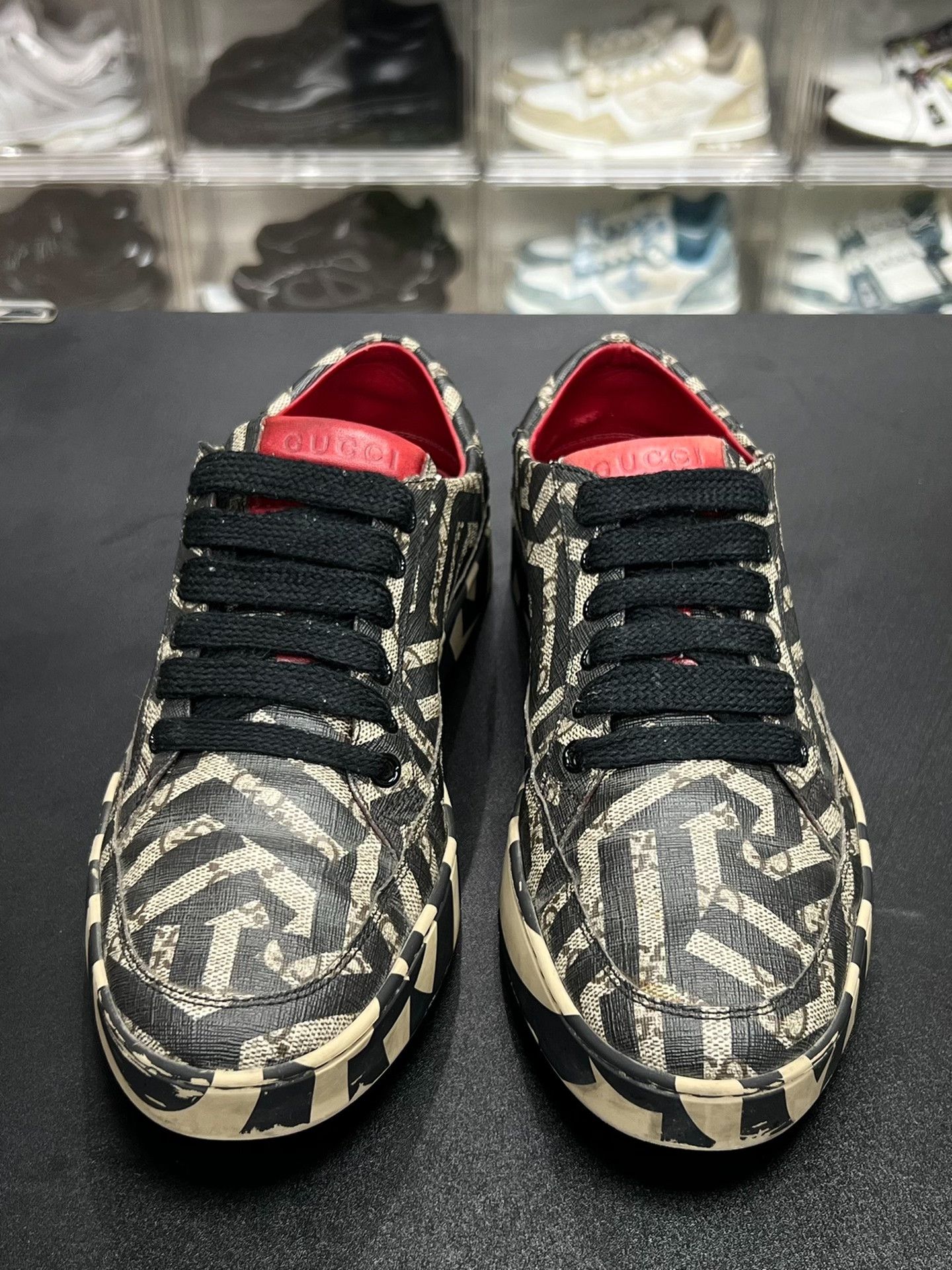 Gucci Gucci Striped Brown Lowtop Sneakers 8.5 Men Size US 8.5 / EU 41-42 - 2 Thumbnail