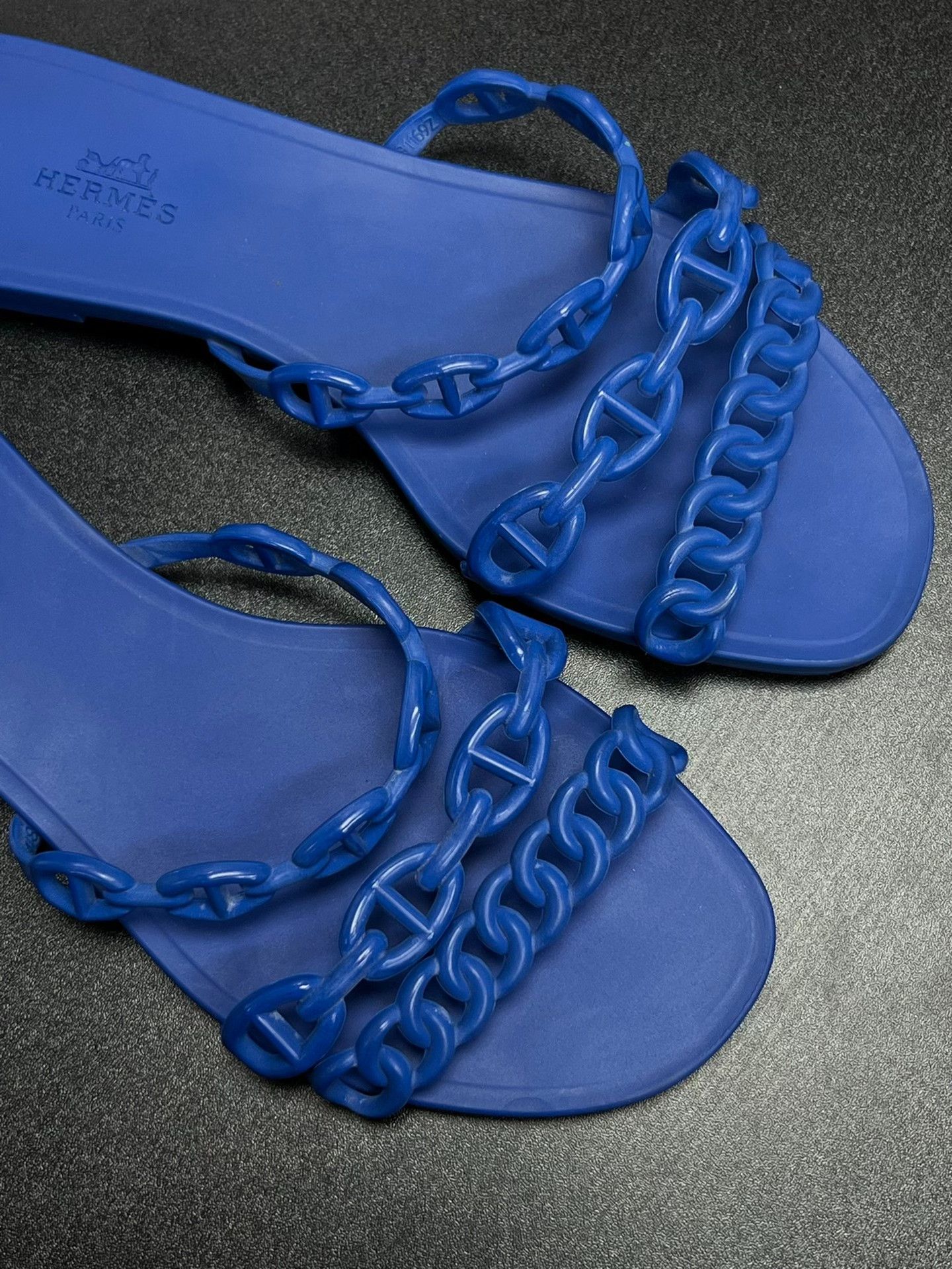 Hermes Hermes Blue Sandals us_6 Women Size US 6 / IT 36 - 4 Thumbnail