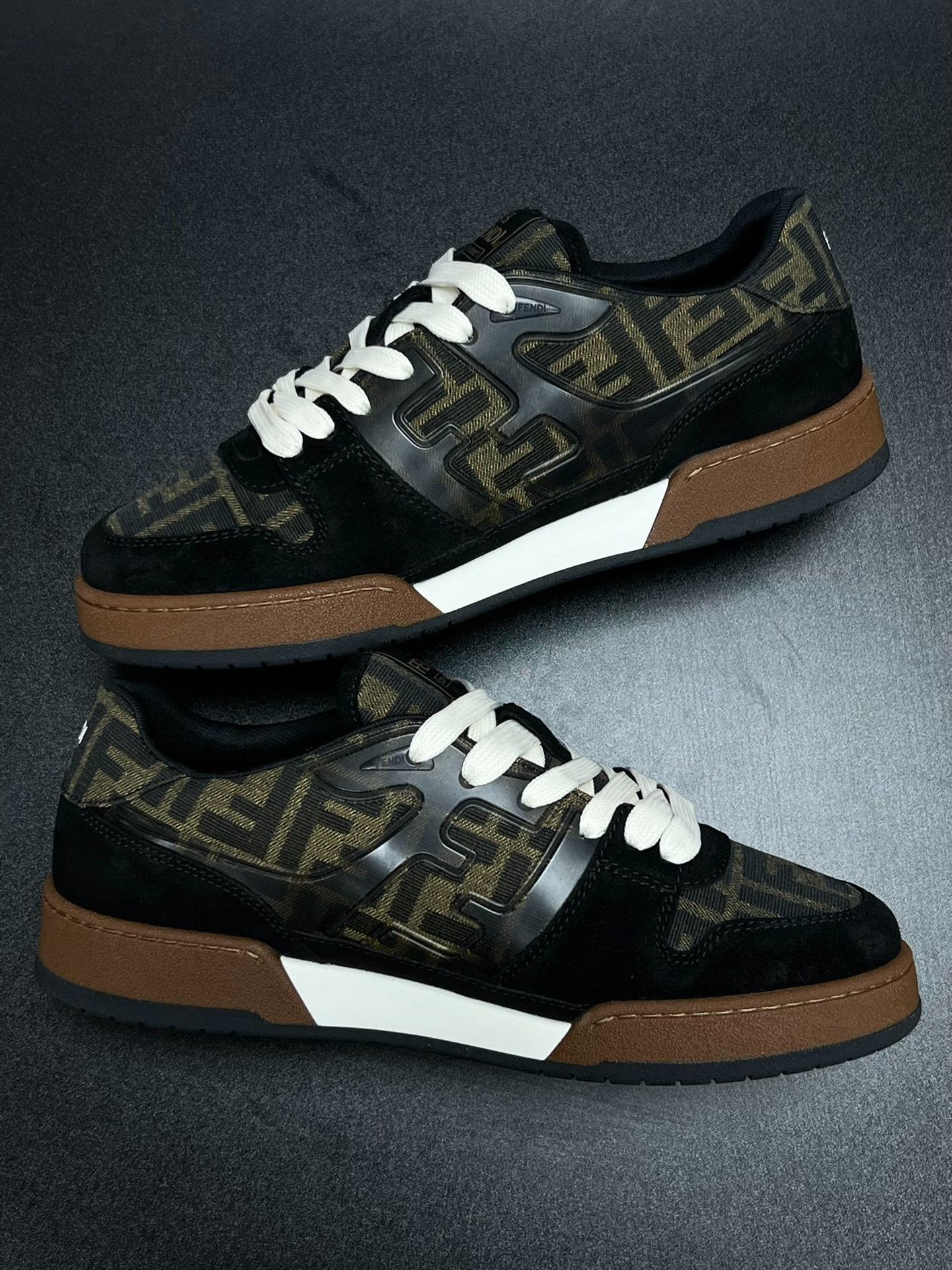 Fendi Fendi Brown Lowtop Sneakers 9.5 Men Size US 9.5 / EU 42-43 - 6 Thumbnail
