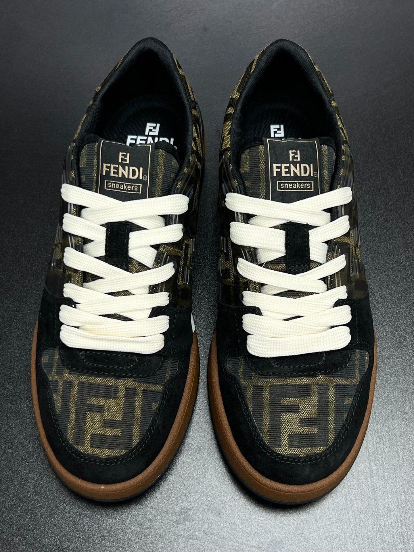Fendi Fendi Brown Lowtop Sneakers 9.5 Men Size US 9.5 / EU 42-43 - 3 Thumbnail