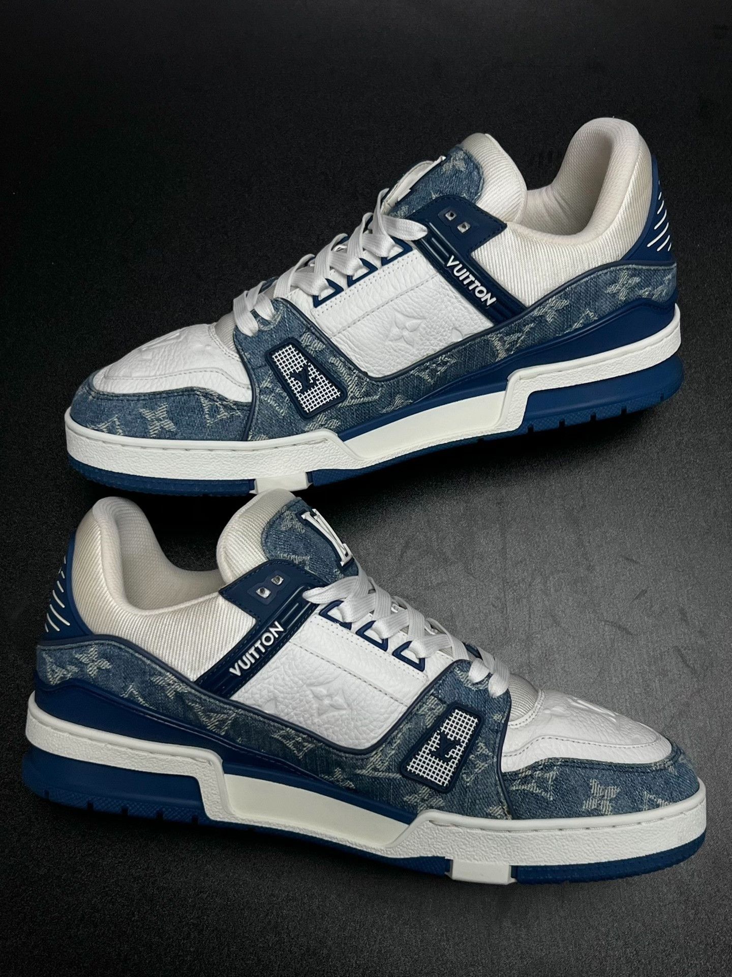 Louis Vuitton Louis Vuitton Training Denim Blue Lowtop Sneakers 9 Men Size US 9 / EU 42 - 6 Thumbnail