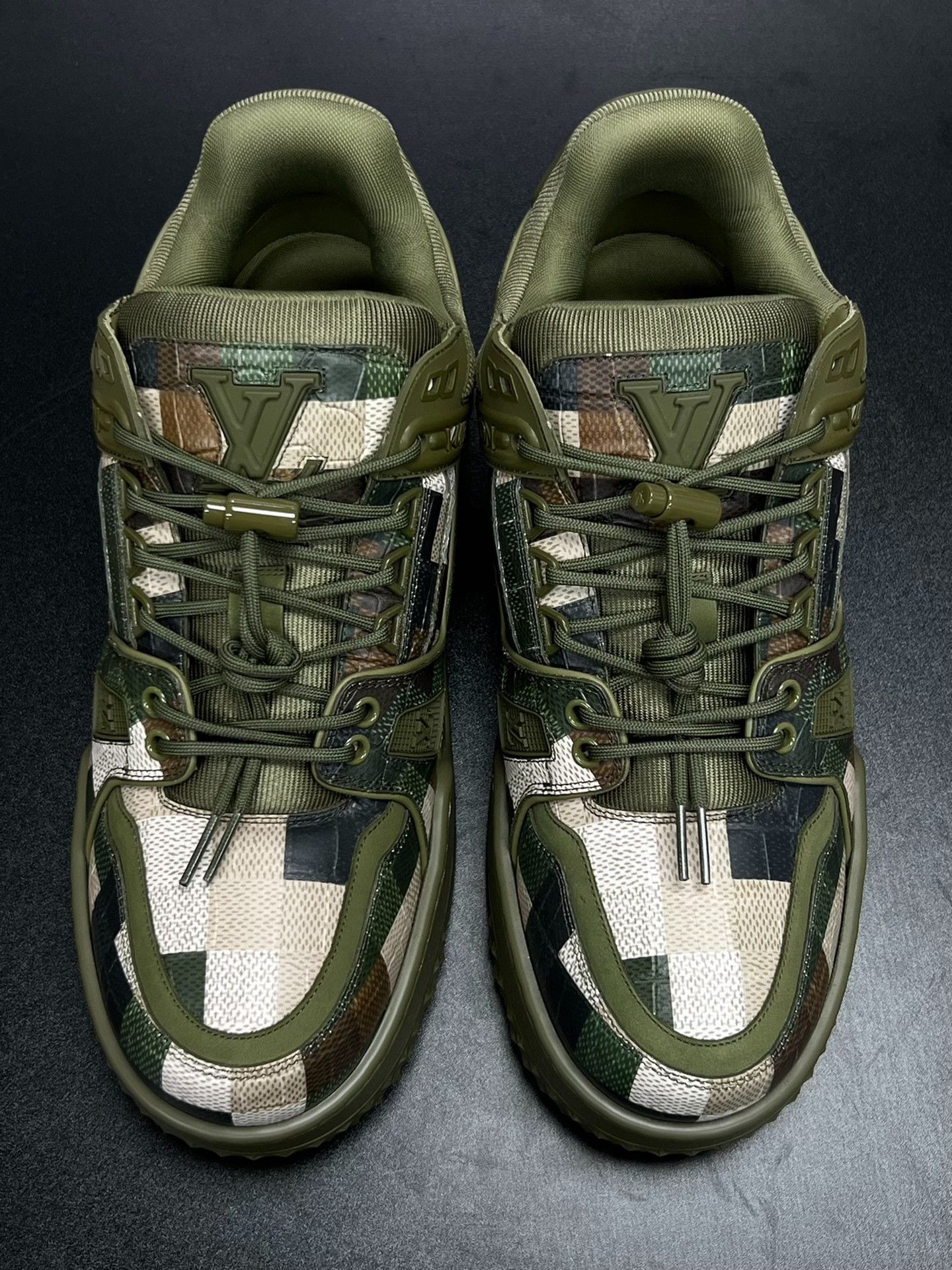 Louis Vuitton Louis Vuitton Training Camo Green Lowtop Sneakers 10 Men Size US 10 / EU 43 - 3 Thumbnail