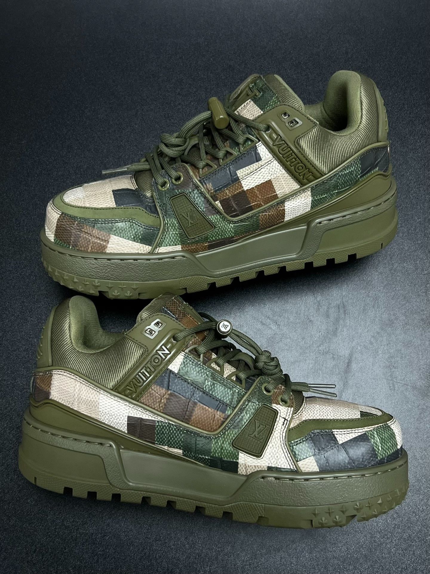 Louis Vuitton Louis Vuitton Training Camo Green Lowtop Sneakers 6 Men Size US 6 / EU 39 - 6 Thumbnail