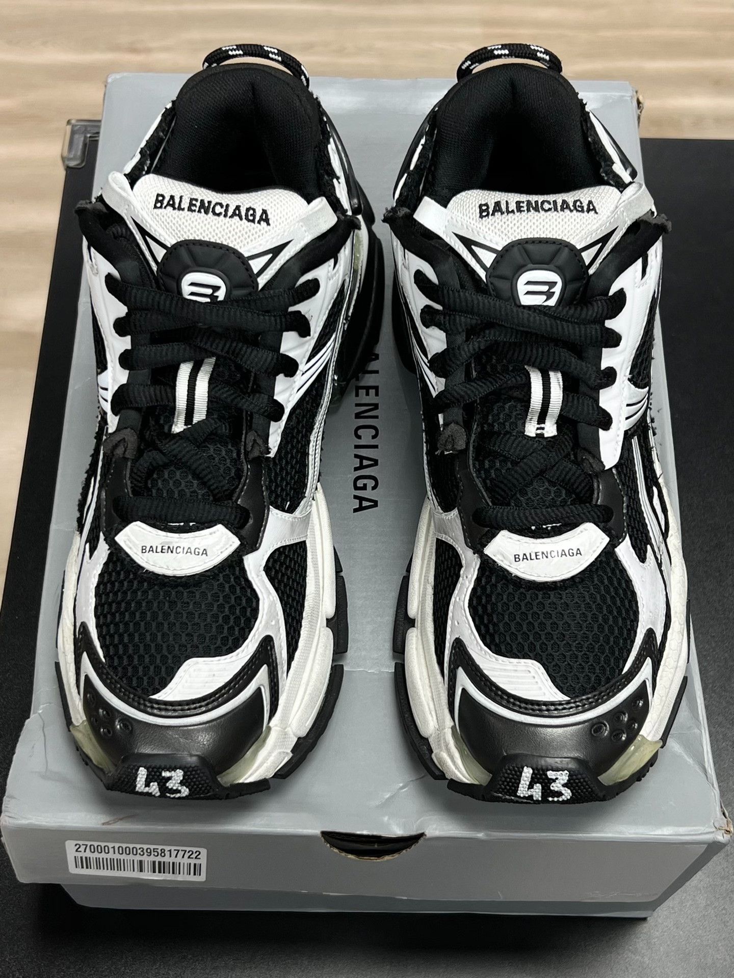 Balenciaga Balenciaga Running Black Lowtop Sneakers 10 Men Size US 10 / EU 43 - 3 Thumbnail
