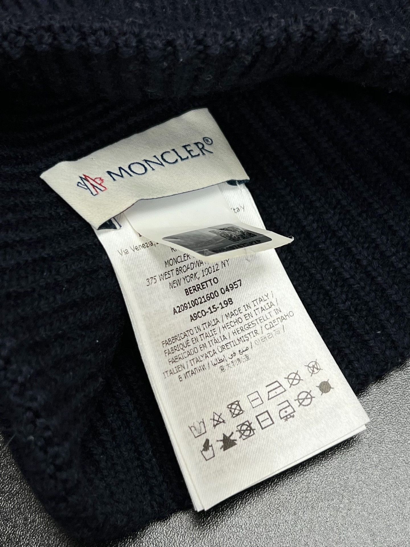 Moncler Moncler Knit Blue Hat one size Men Size ONE SIZE - 4 Thumbnail
