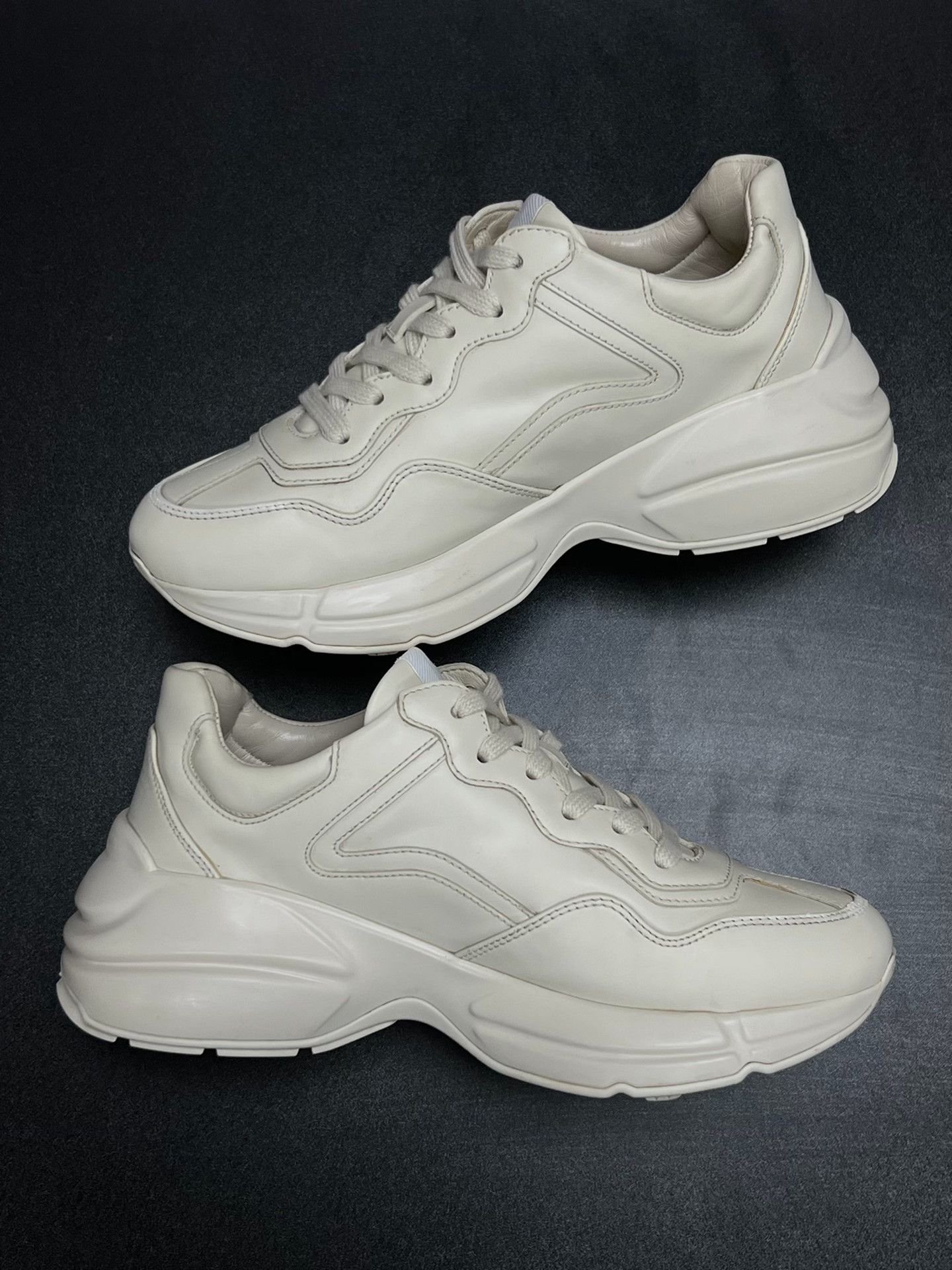 Gucci Gucci Retro White Lowtop Sneakers us_7-5 Women Size US 7.5 / IT 37.5 - 6 Thumbnail
