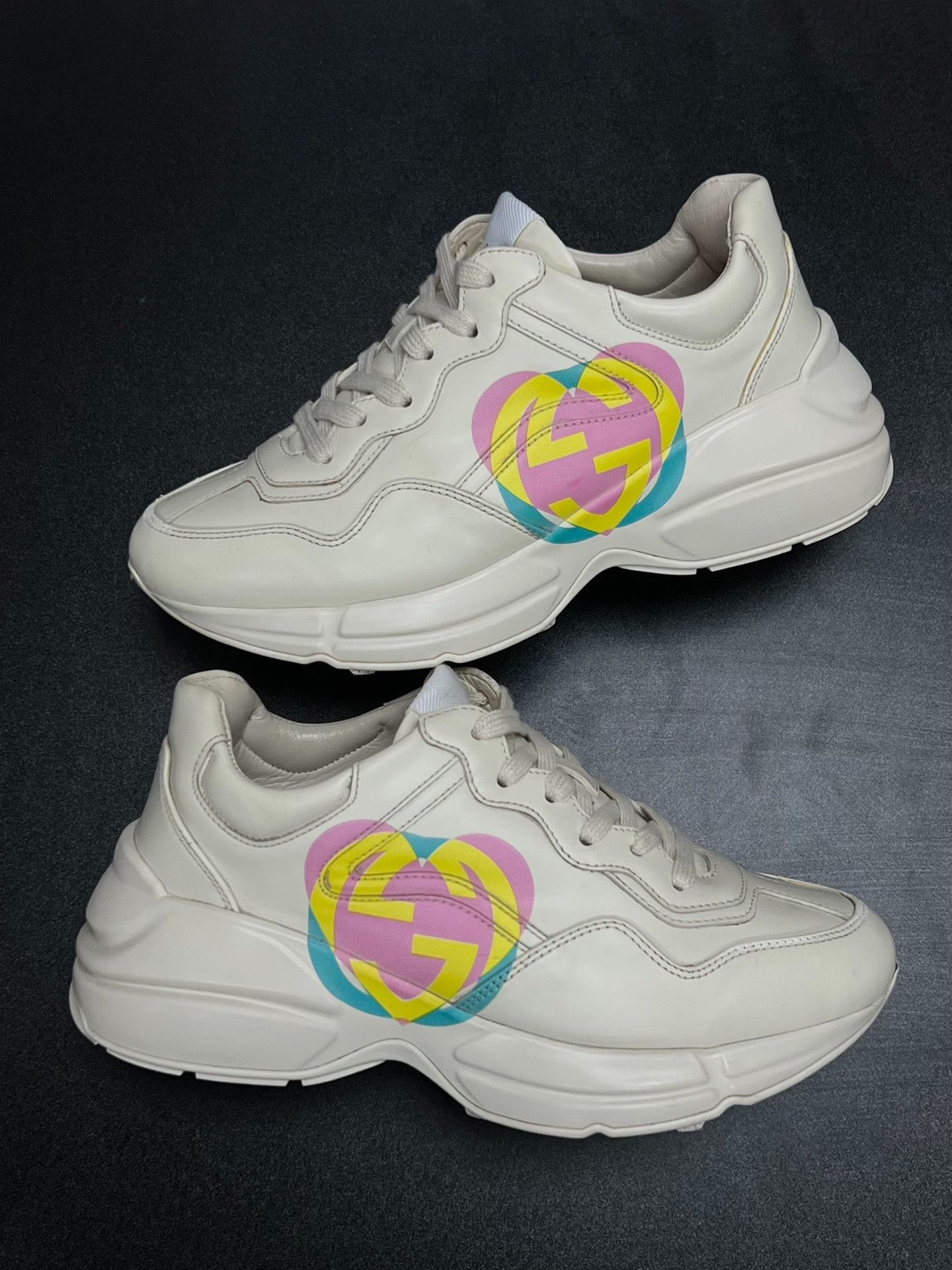 Gucci Gucci Retro White Lowtop Sneakers us_7-5 Women Size US 7.5 / IT 37.5 - 5 Thumbnail