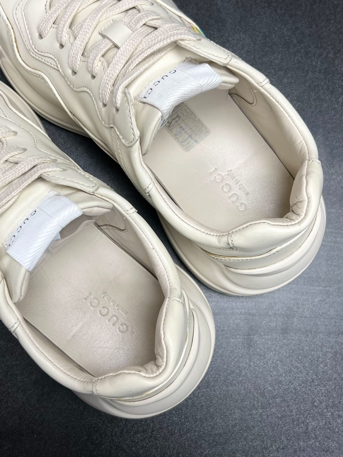 Gucci Gucci Retro White Lowtop Sneakers us_7-5 Women Size US 7.5 / IT 37.5 - 4 Thumbnail