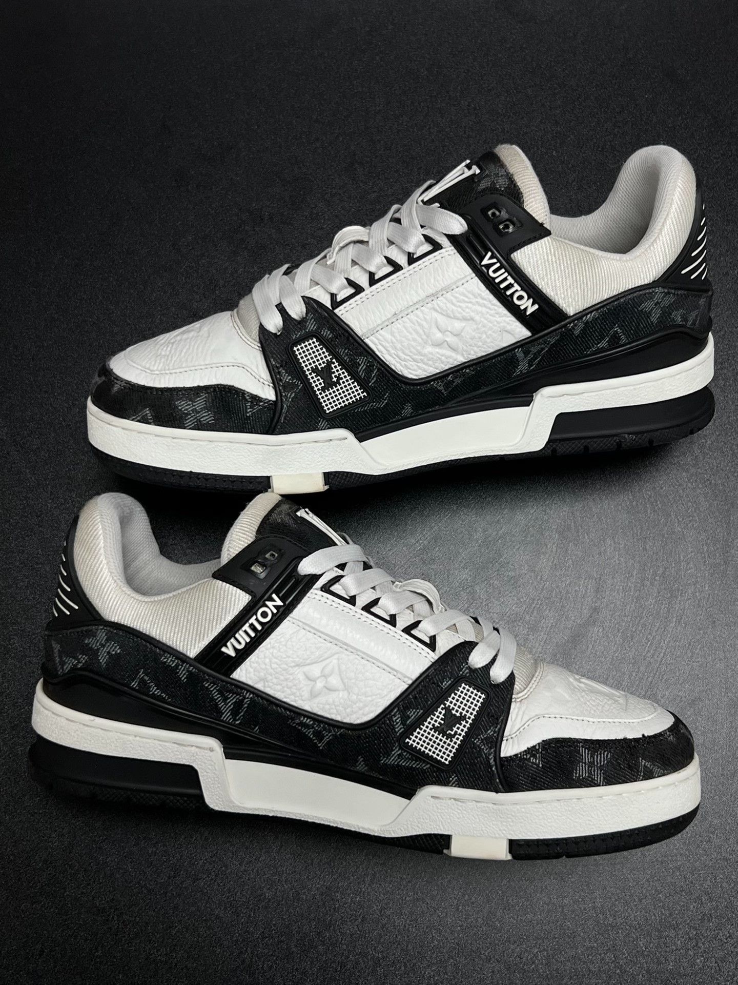 Louis Vuitton Louis Vuitton Training Denim Black Lowtop Sneakers 5 Men Size US 5 / EU 37 - 6 Thumbnail