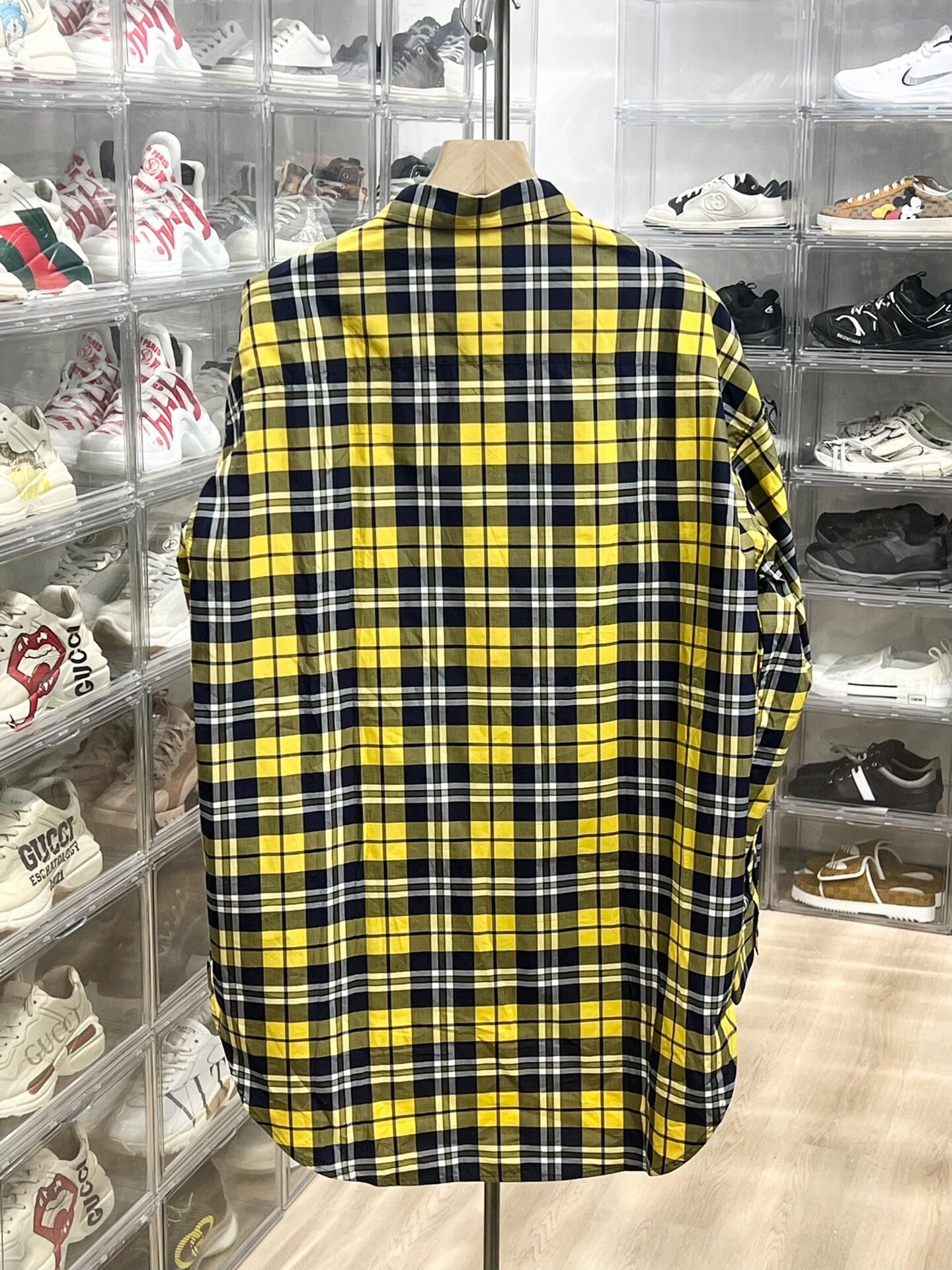 Givenchy Givenchy Plaid Yellow Shirt s Men Size US S / EU 44-46 / 1 - 4 Thumbnail